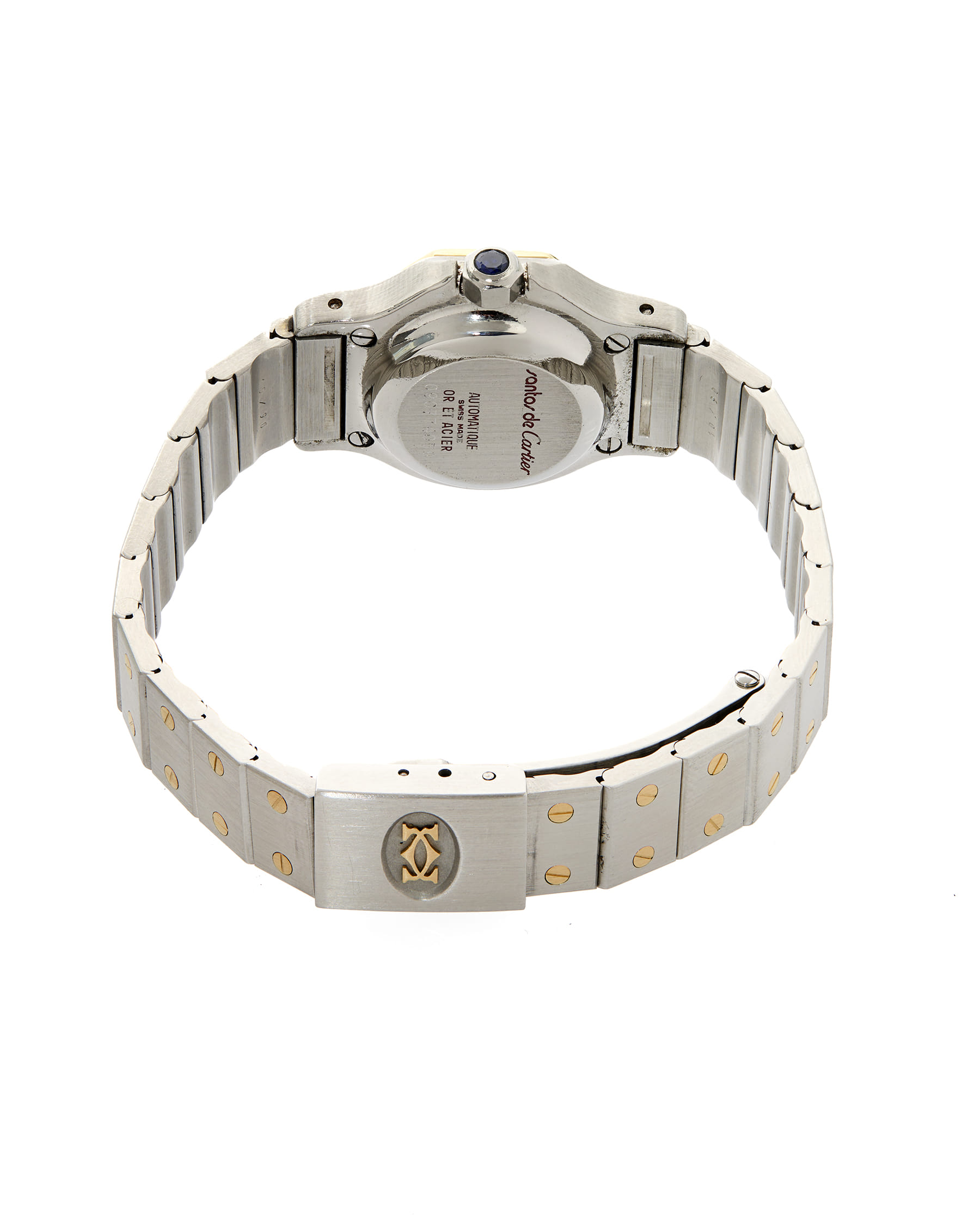 Cartier santos octagon 25 mm ref 0907-5