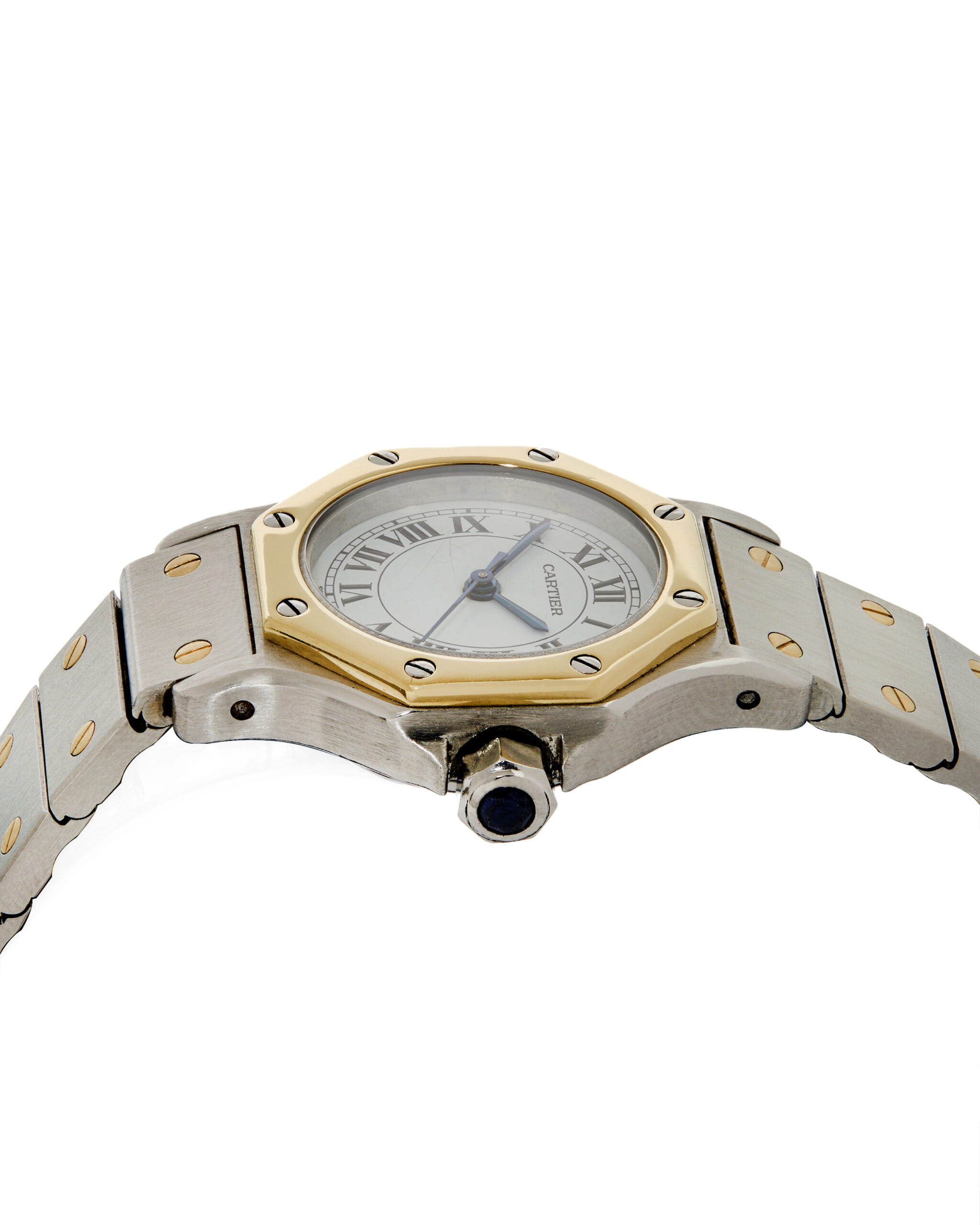 Cartier santos octagon 25 mm ref 0907-4