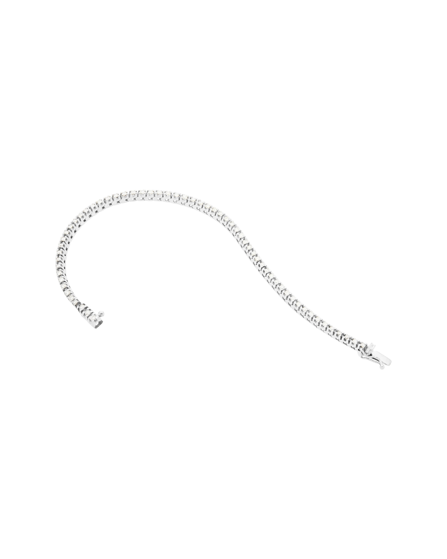 Bracciale tennis in oro bianco con diamanti 1,83 ct-2