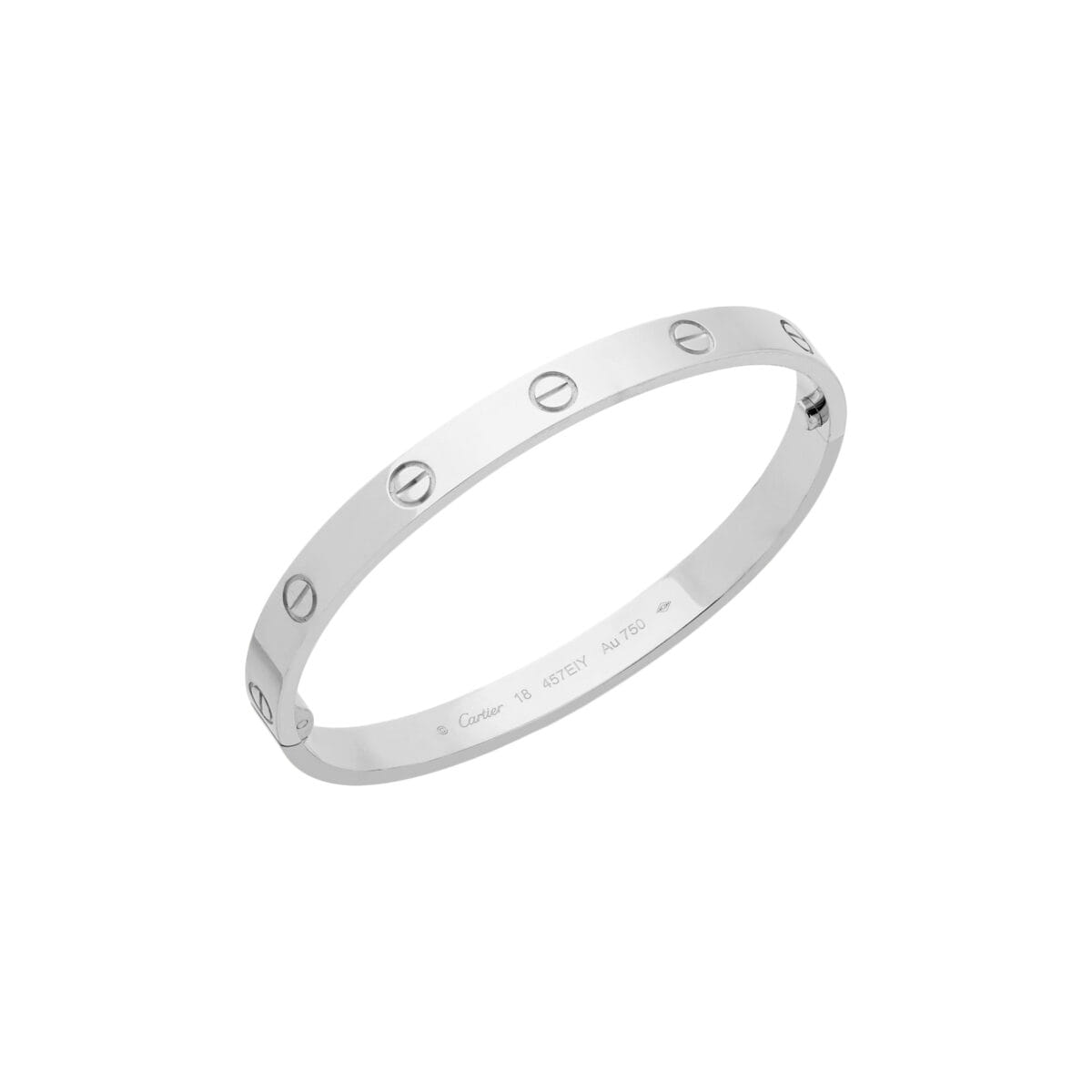 Bracciale cartier love in oro bianco-1