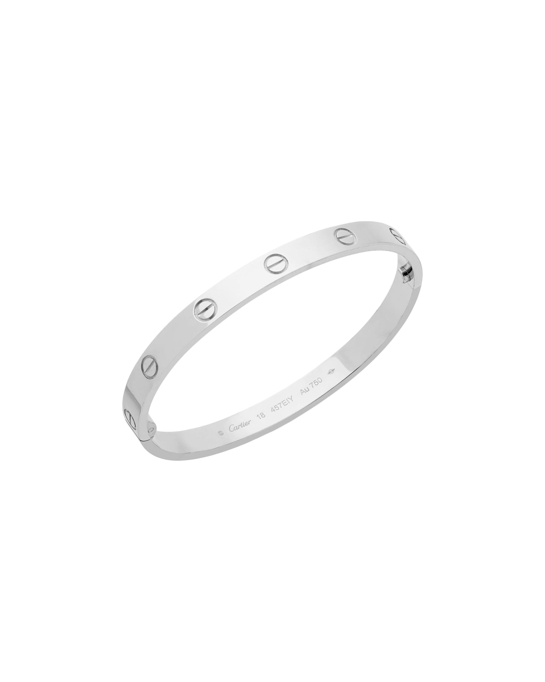 Bracciale cartier love in oro bianco-1