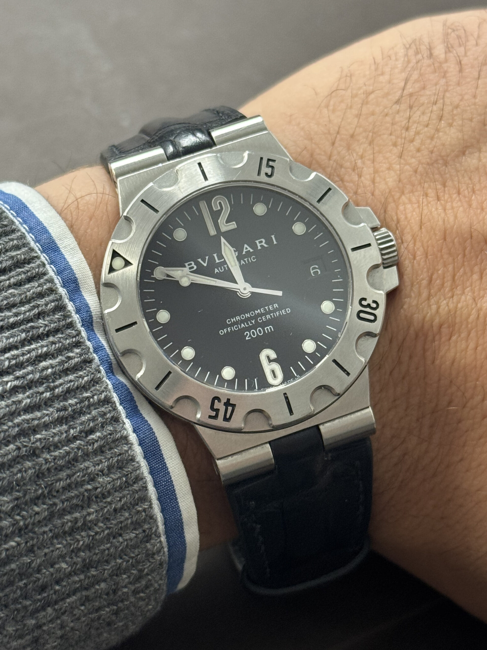 Bulgari diagono scuba automatic ref sd38s-9