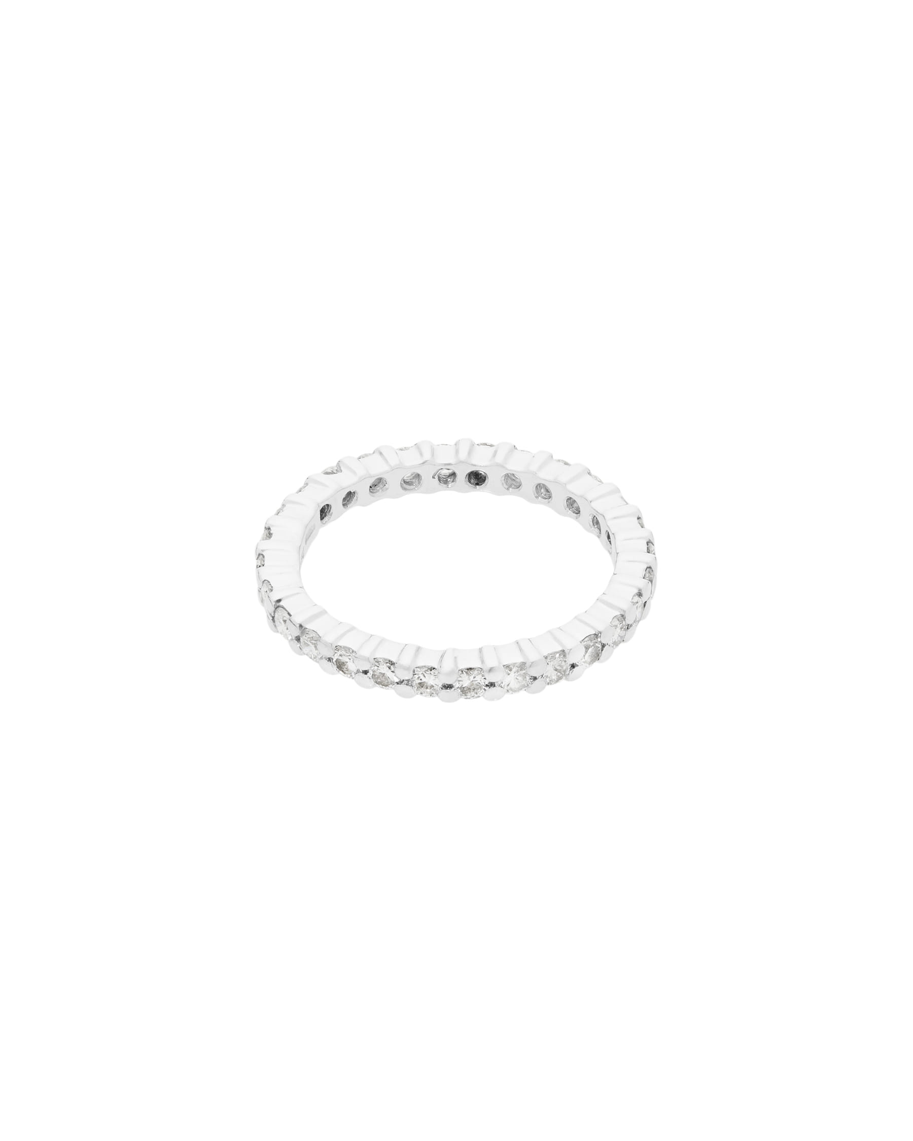 Anello eternity damiani in oro bianco e diamanti-1