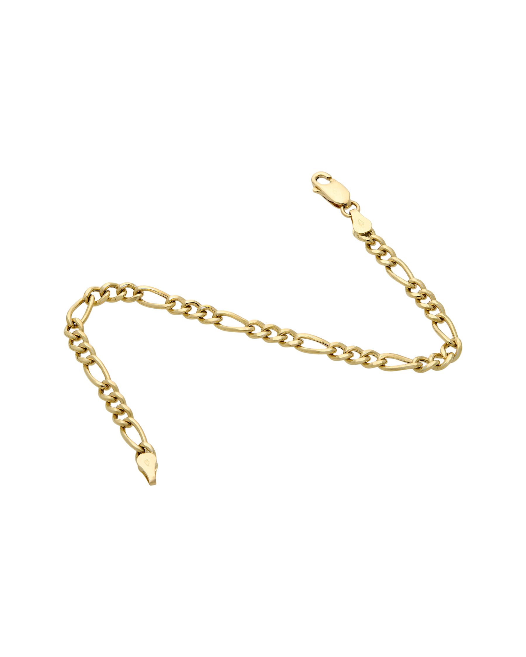Bracciale maglia figaro 3+1 in oro giallo 18 kt-2