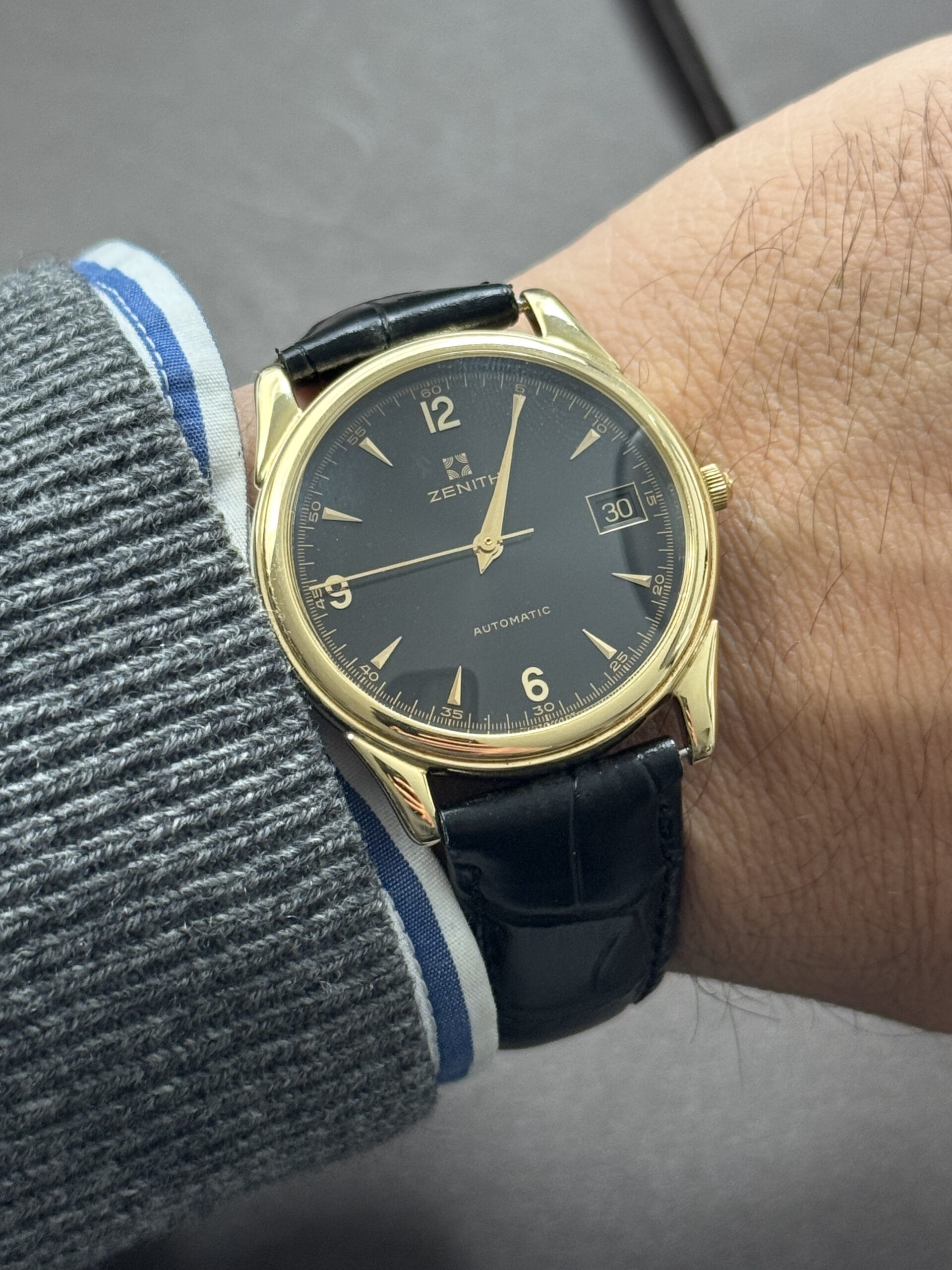 Zenith stellina date automatic oro 18 kt 35 mm-10
