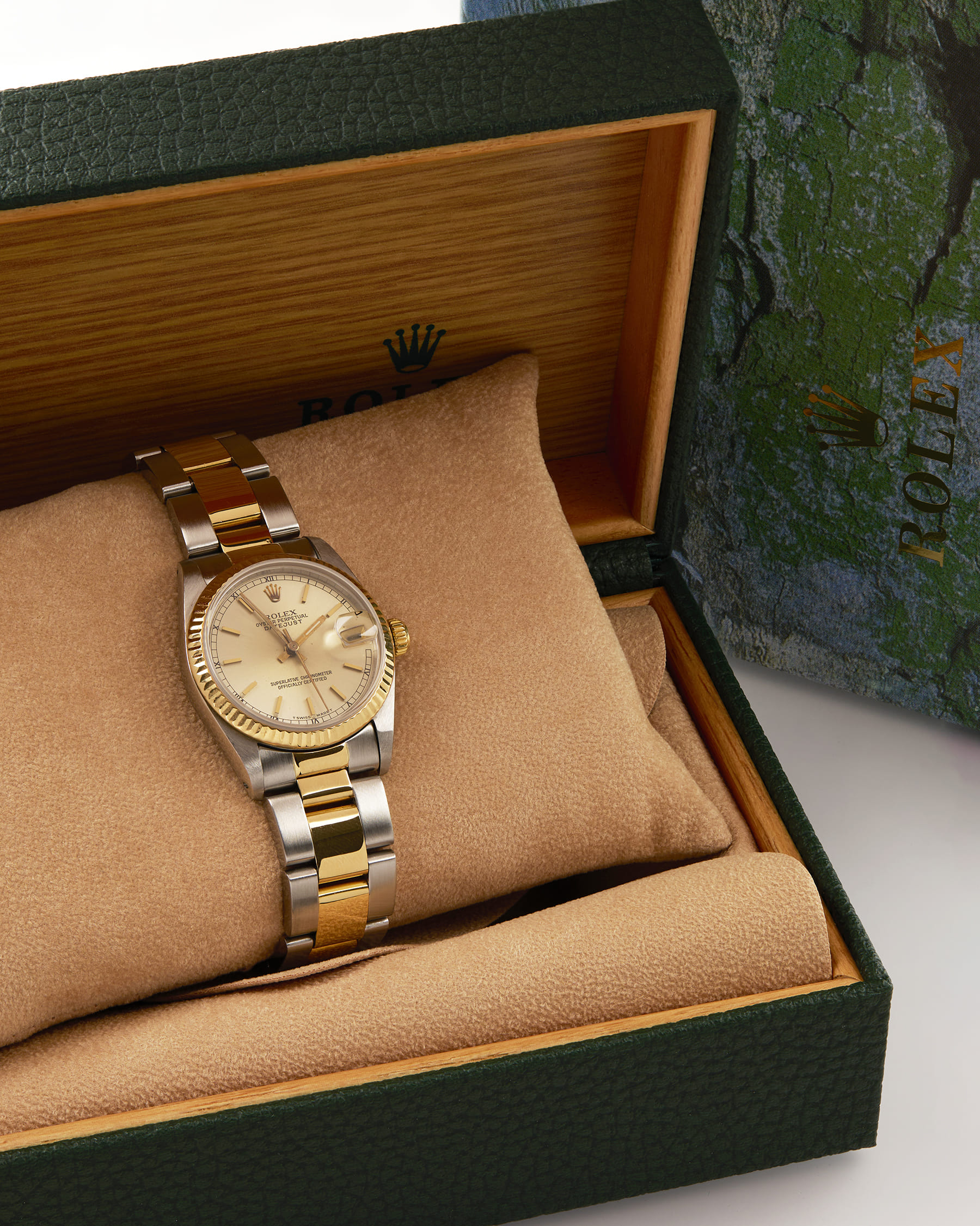 Rolex datejust 31mm medio steel gold ref 68273-6