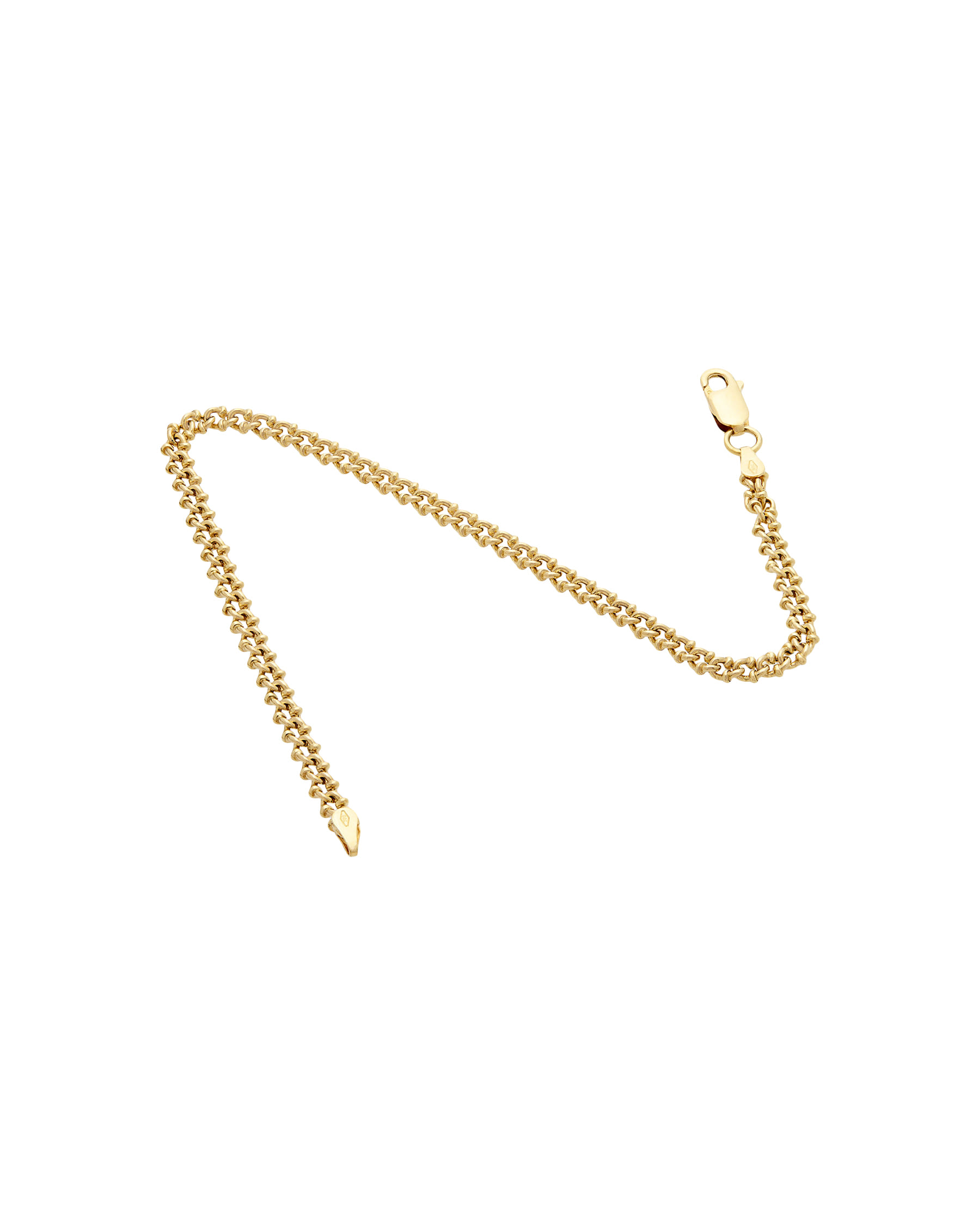 Bracciale in oro giallo 18kt maglia doppia c-2