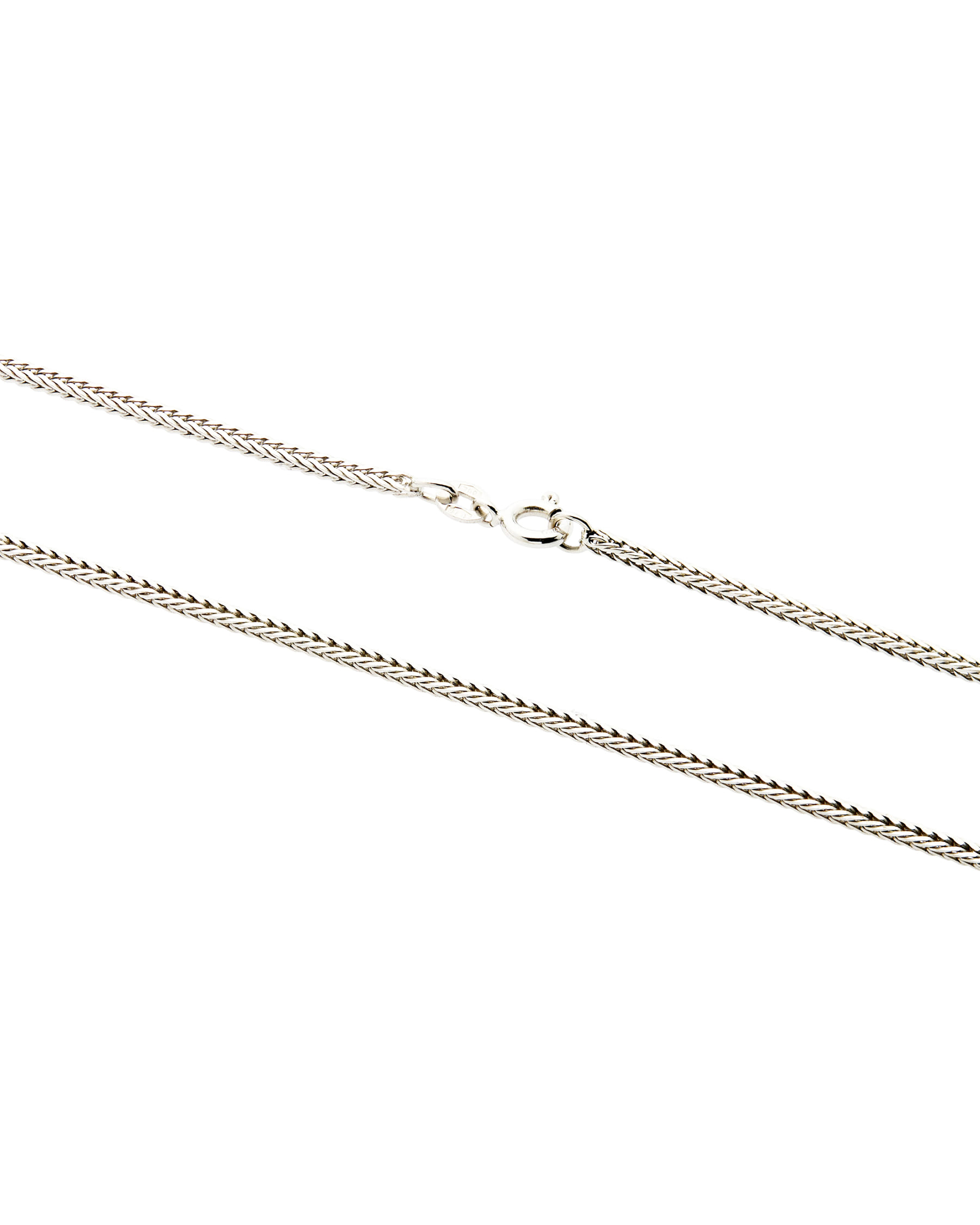 Collana a spiga in oro bianco-2