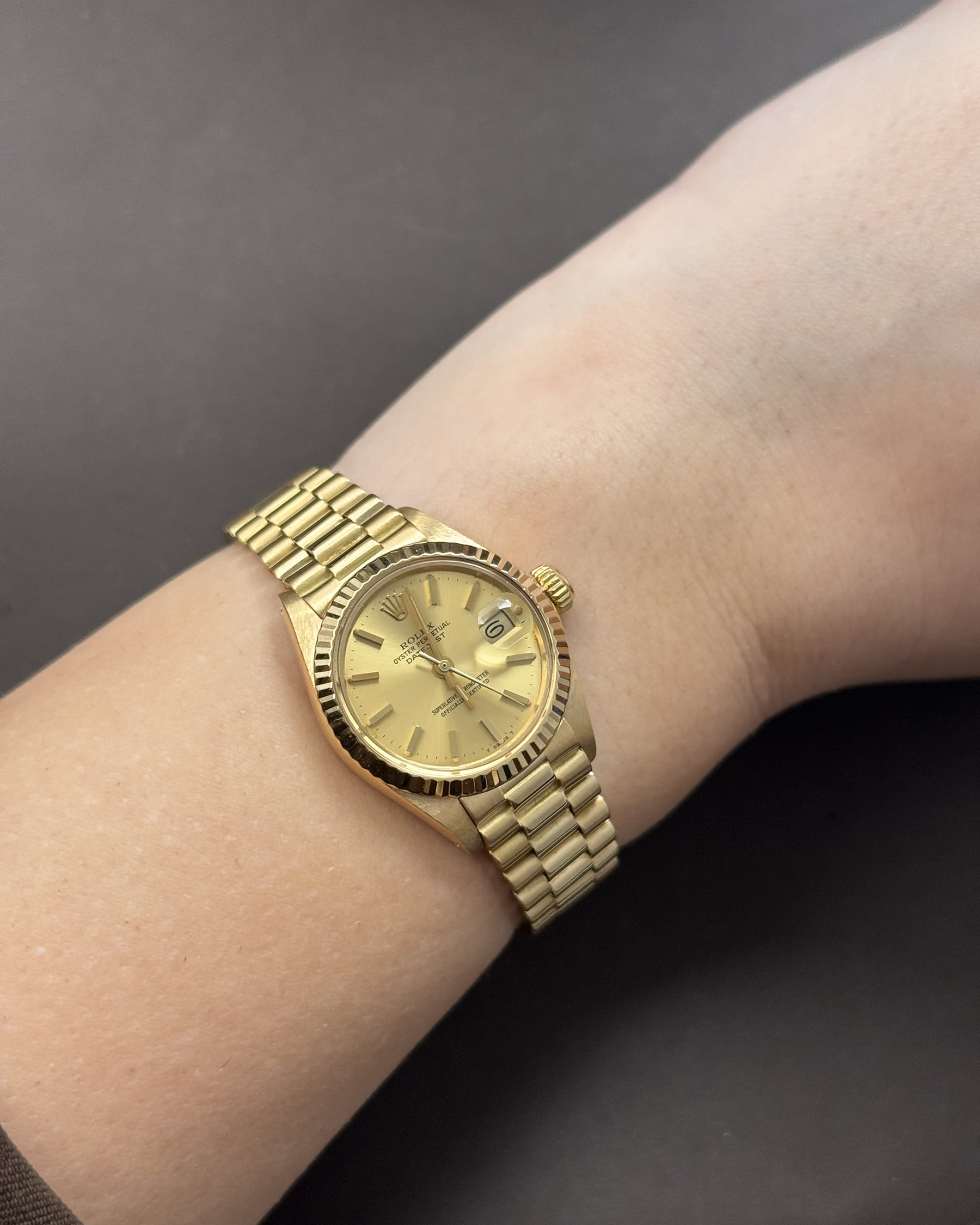 Rolex lady datejust 26mm 18kt ref 6917-9