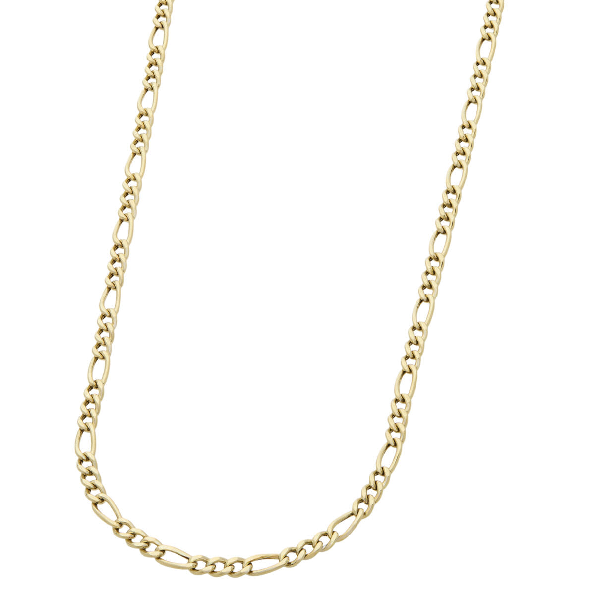 Collana maglia figaro 3+1 in oro giallo-1