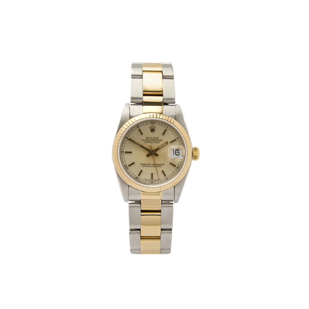 Rolex datejust 31mm medio steel gold ref 68273-1
