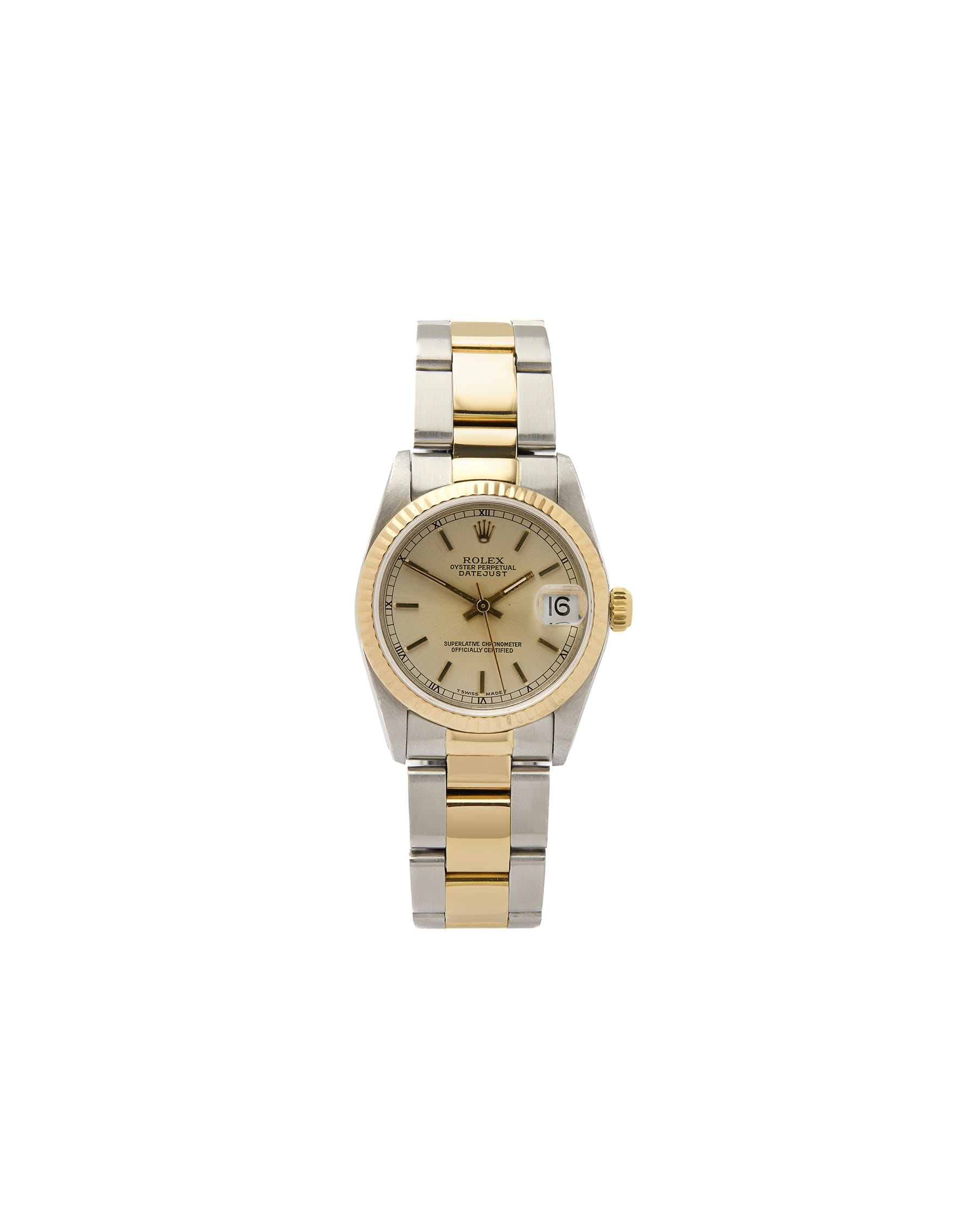 Rolex datejust 31mm medio steel gold ref 68273-1