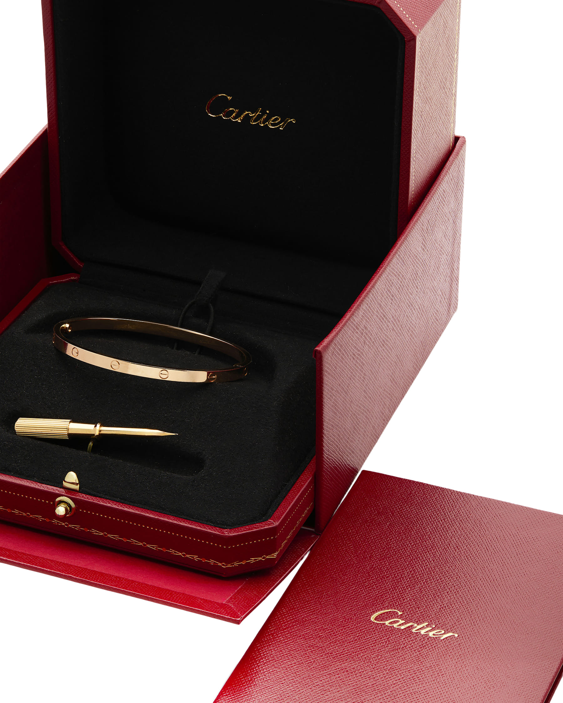 Bracciale cartier love in oro rosa modello piccolo-3