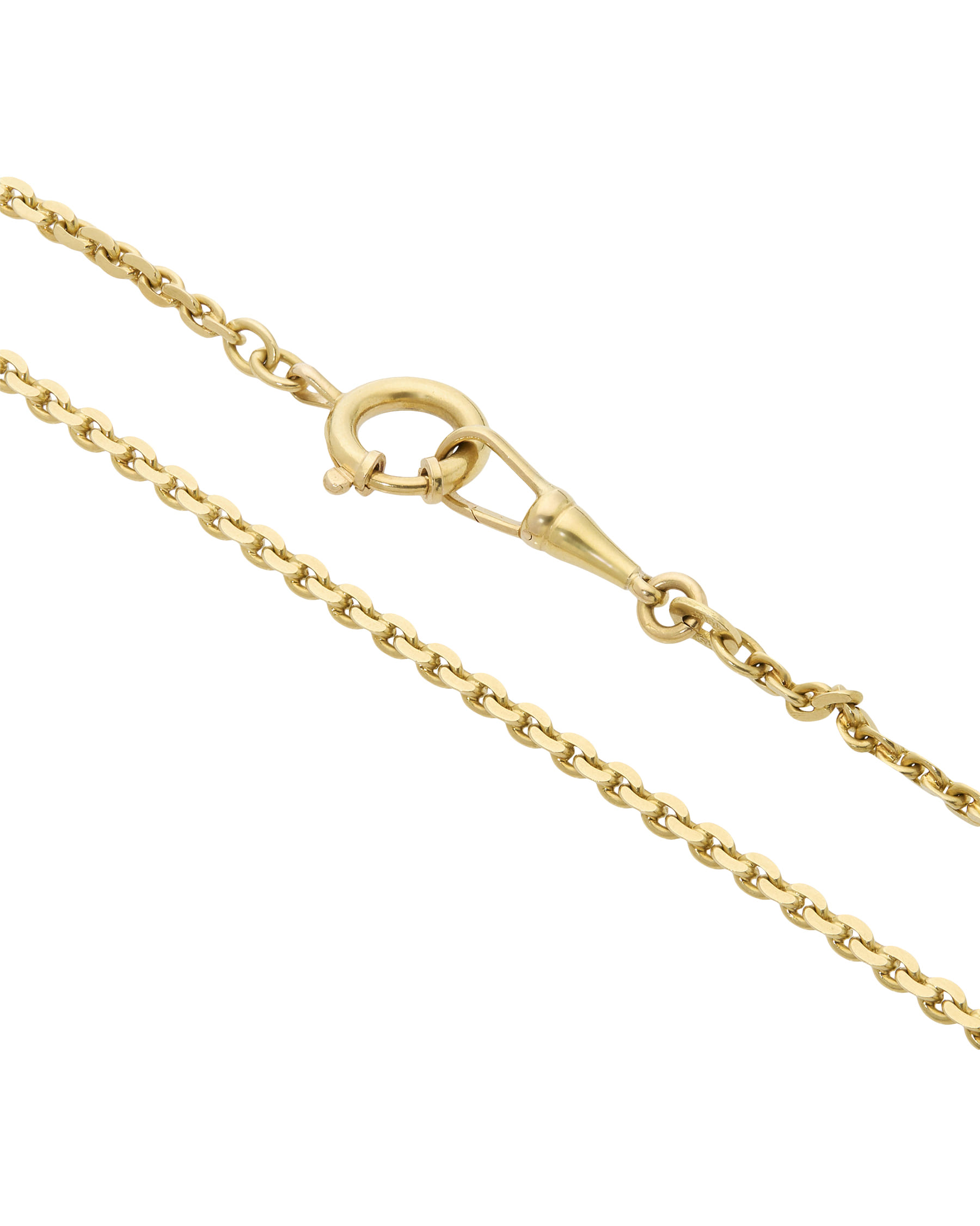 Collana maglia groumette in oro giallo satinato-2