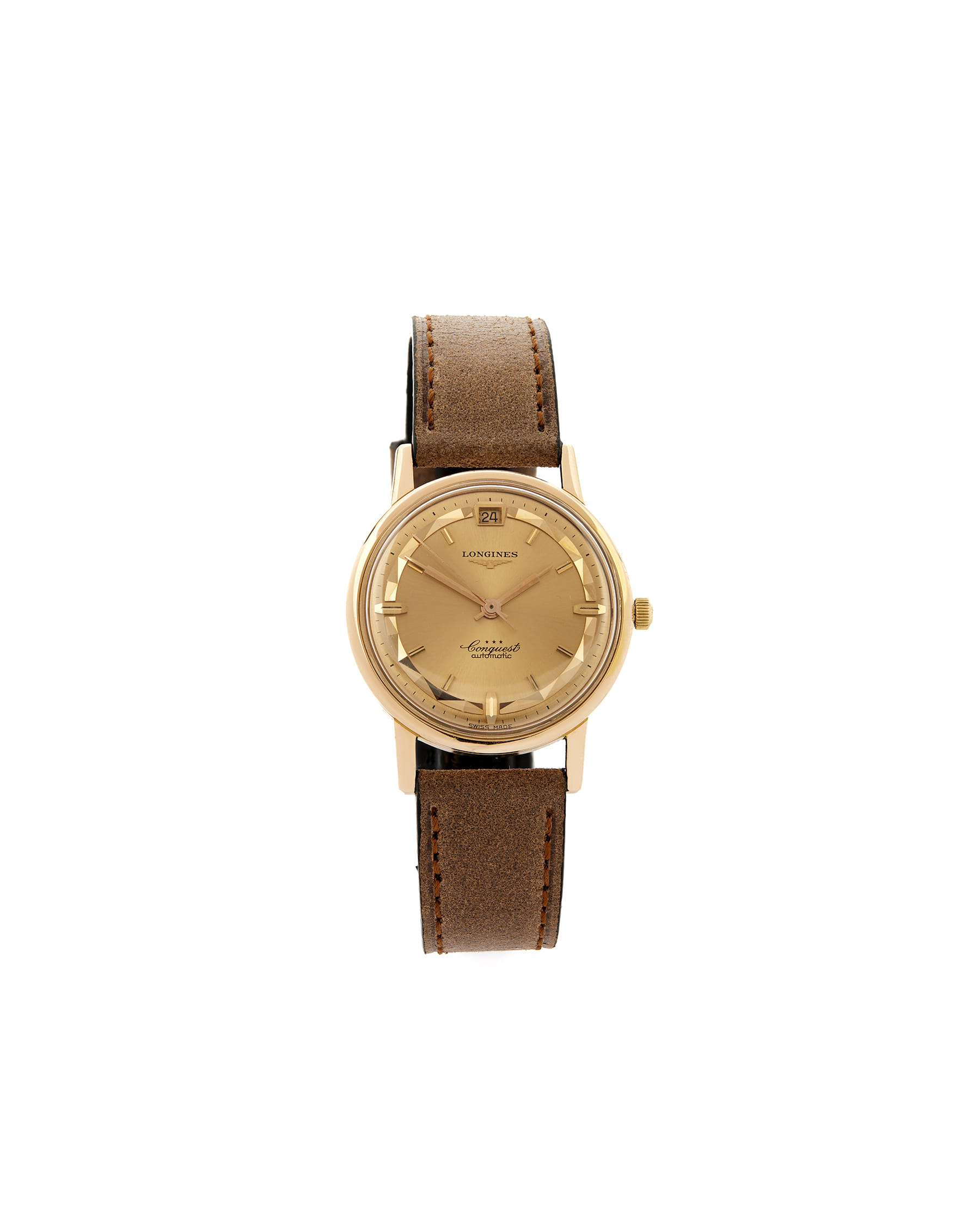 Longines conquest automatic rose gold 18kt ref 9025-1