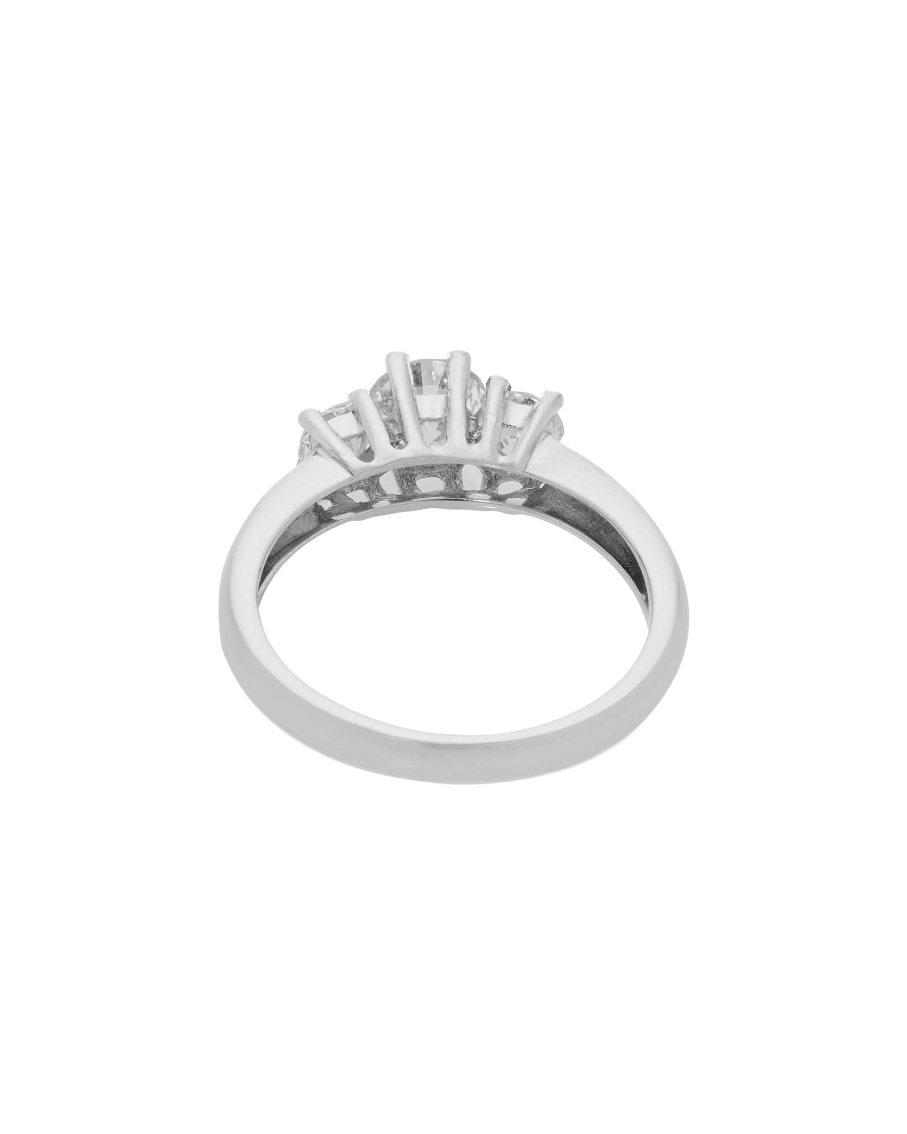 Anello trilogy in oro bianco con diamanti 1,09 ct-3