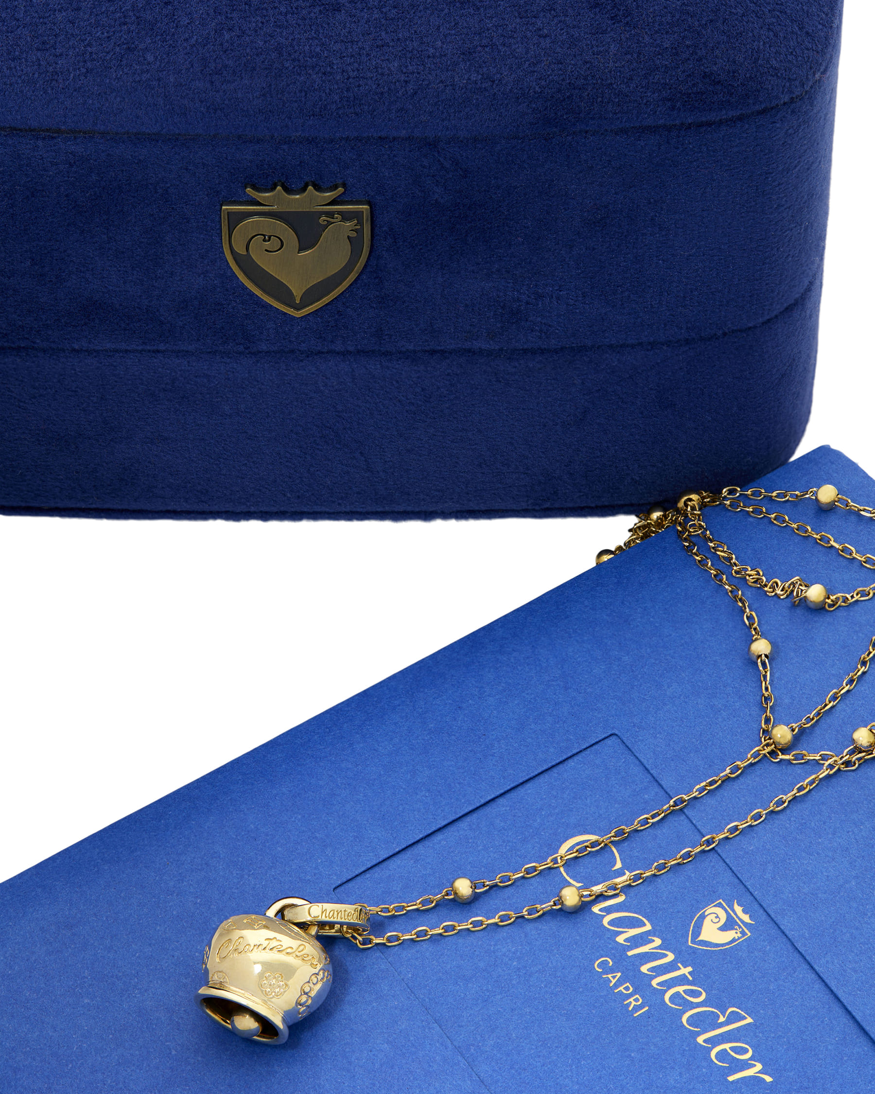 Collana campanella chantecler in oro giallo-3
