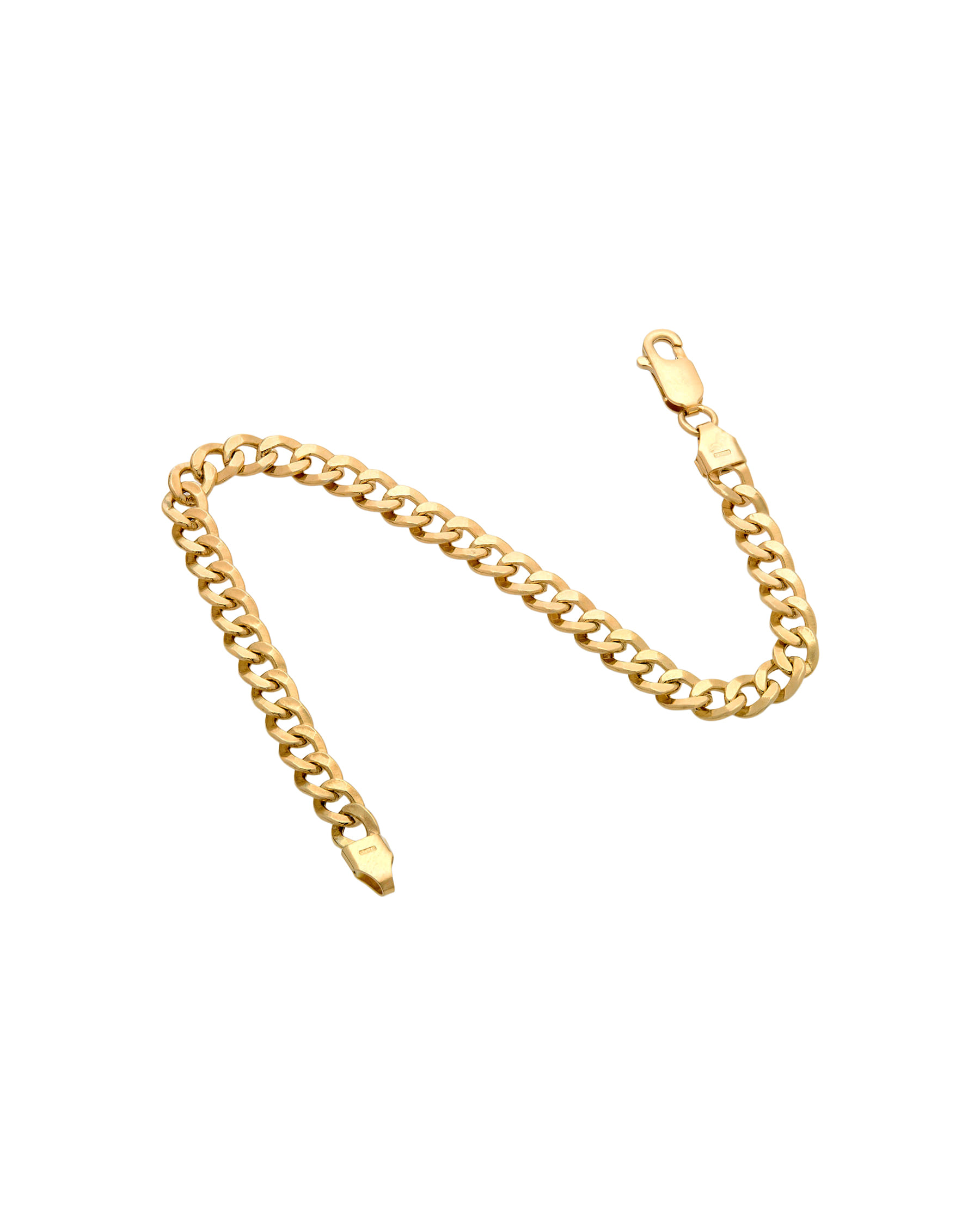 Bracciale maglia groumette in oro giallo-2