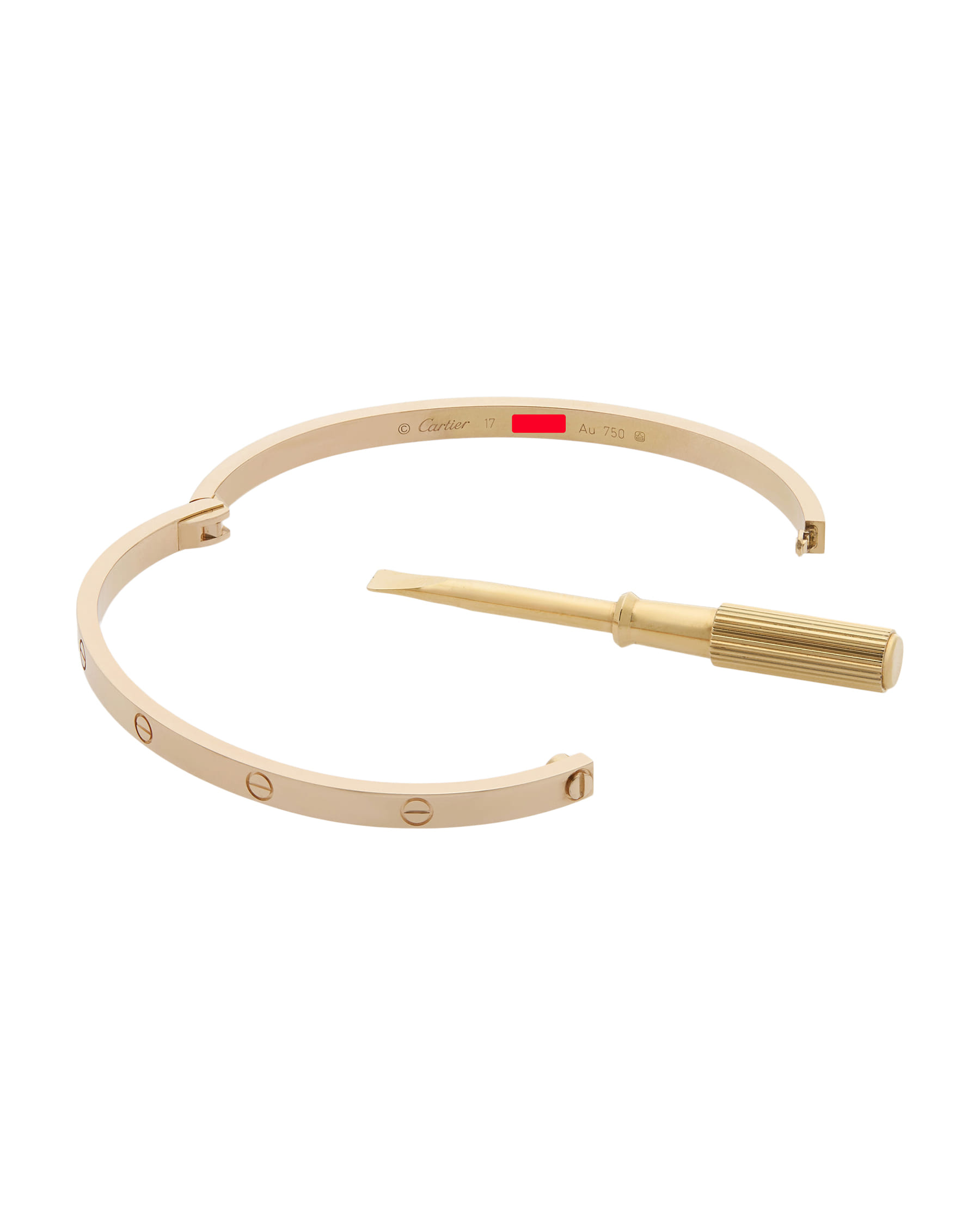 Bracciale cartier love in oro rosa modello piccolo-2