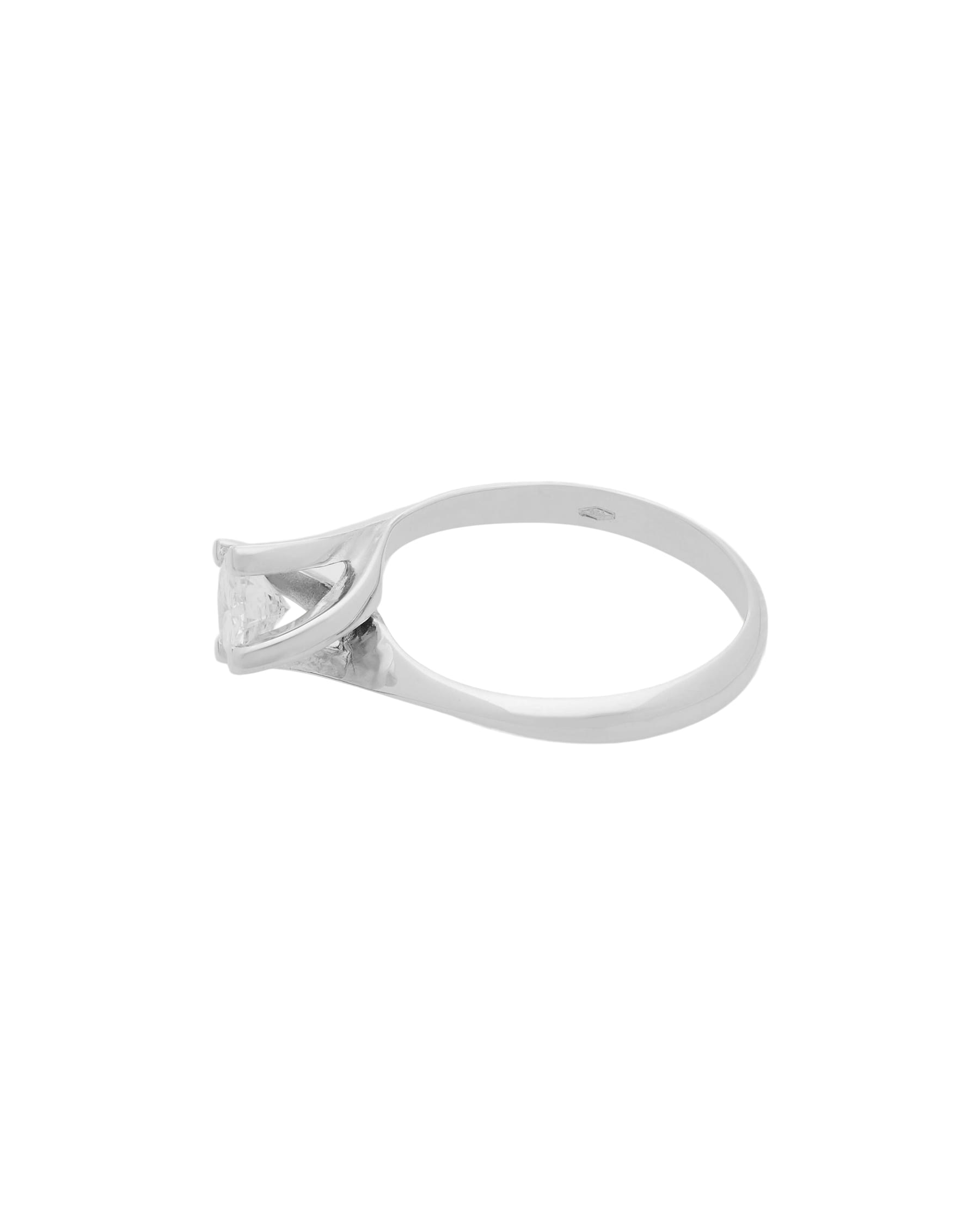 Anello solitario valentino in oro bianco con diamante 0,67 ct-2