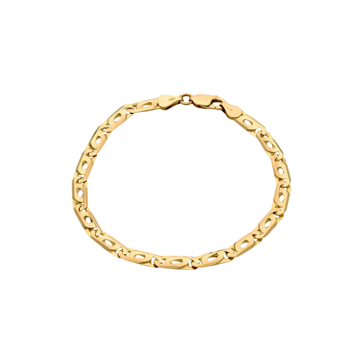 Bracciale maglia pernice in oro giallo-1