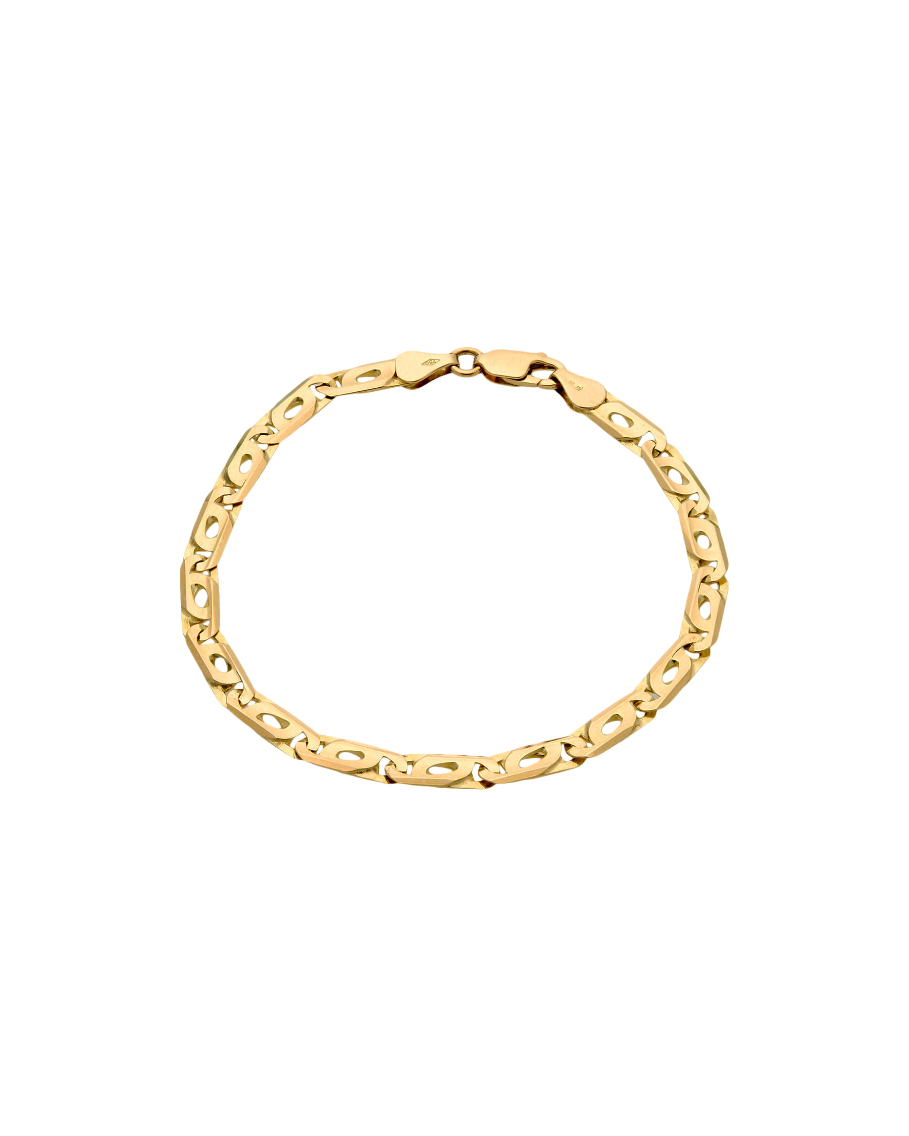 Bracciale maglia pernice in oro giallo-1