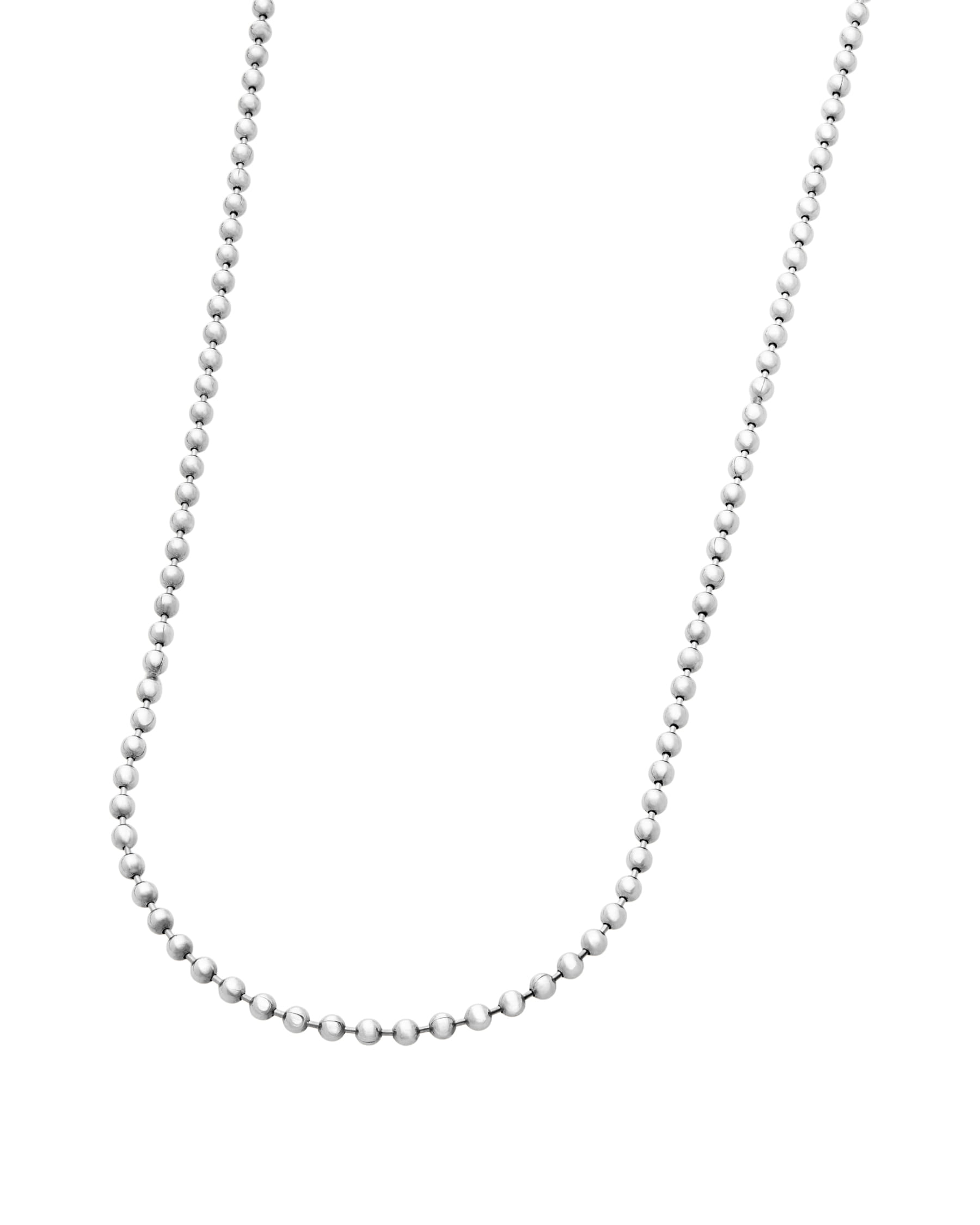 Collana a palline in oro bianco-1