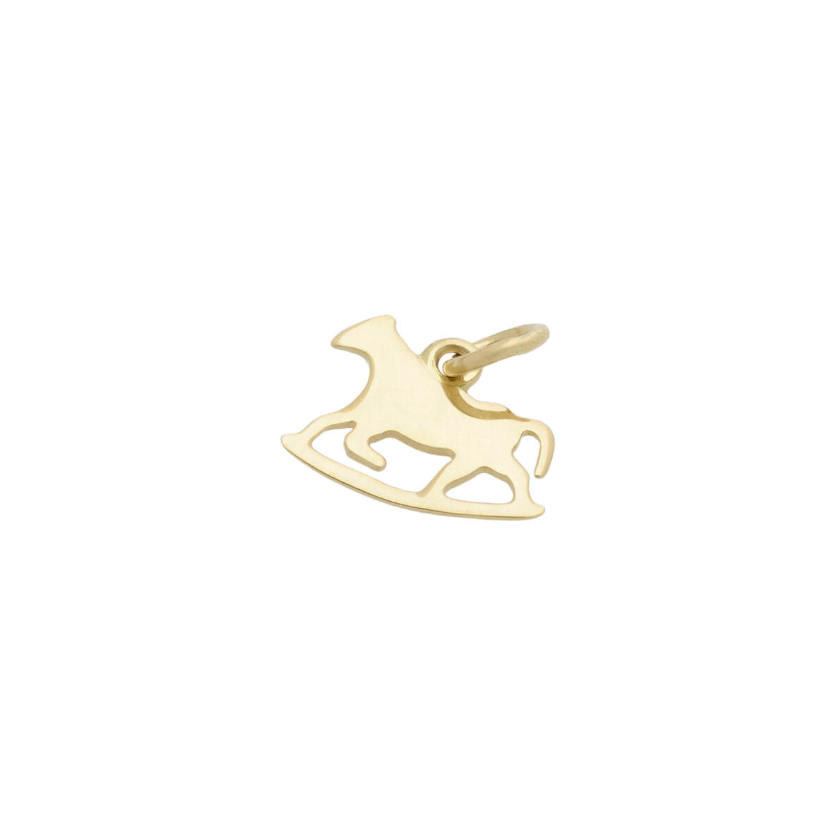 Ciondolo cavallo a dondolo dodo in oro giallo 18 kt-1
