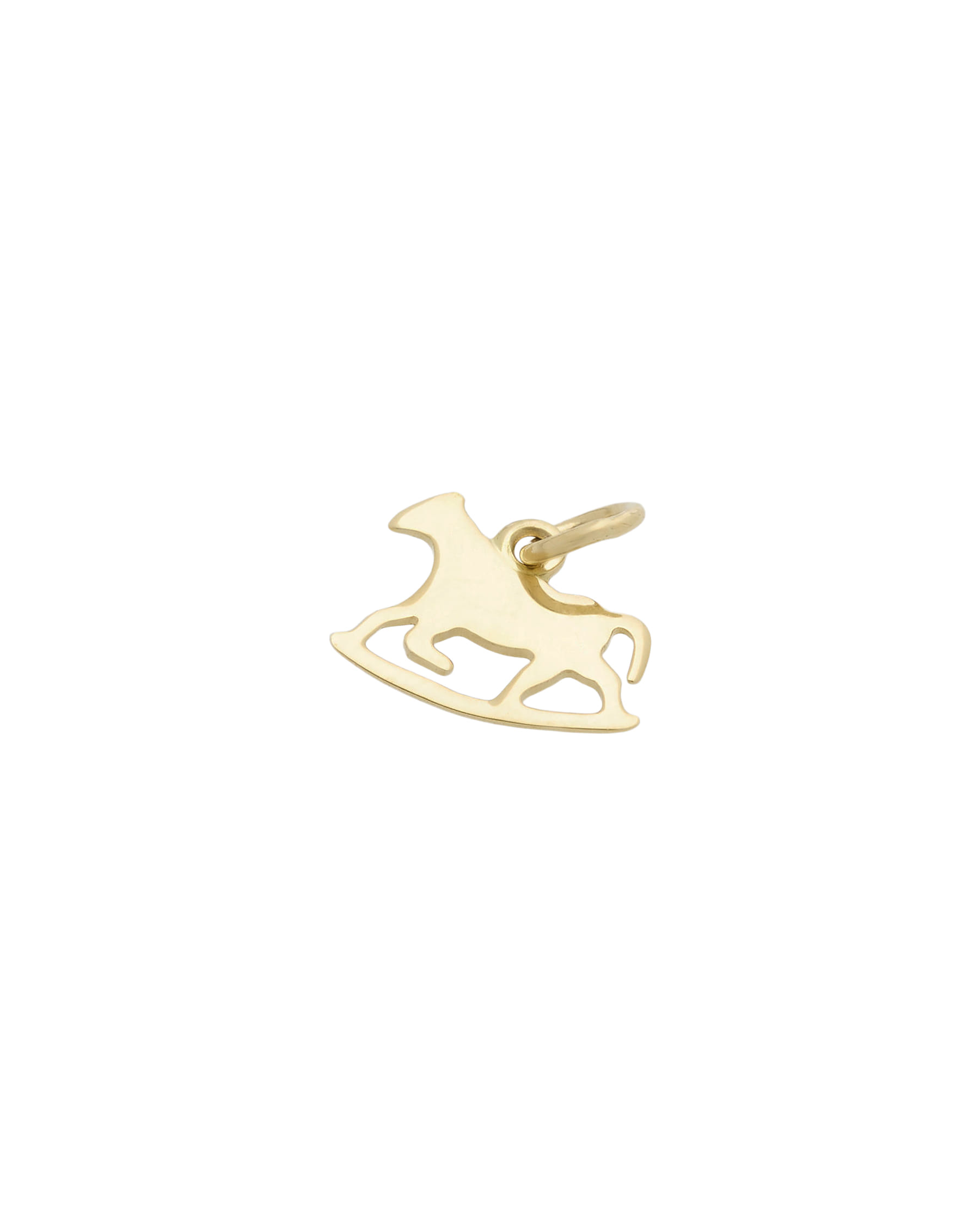 Ciondolo cavallo a dondolo dodo in oro giallo 18 kt-1