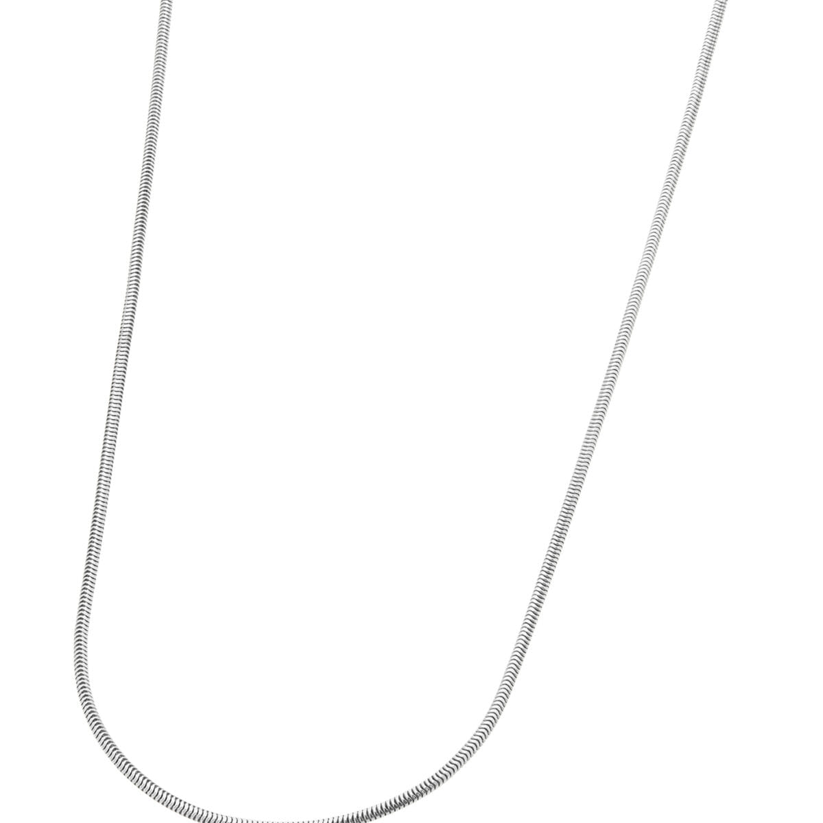 Collana coda di topo in oro bianco-1