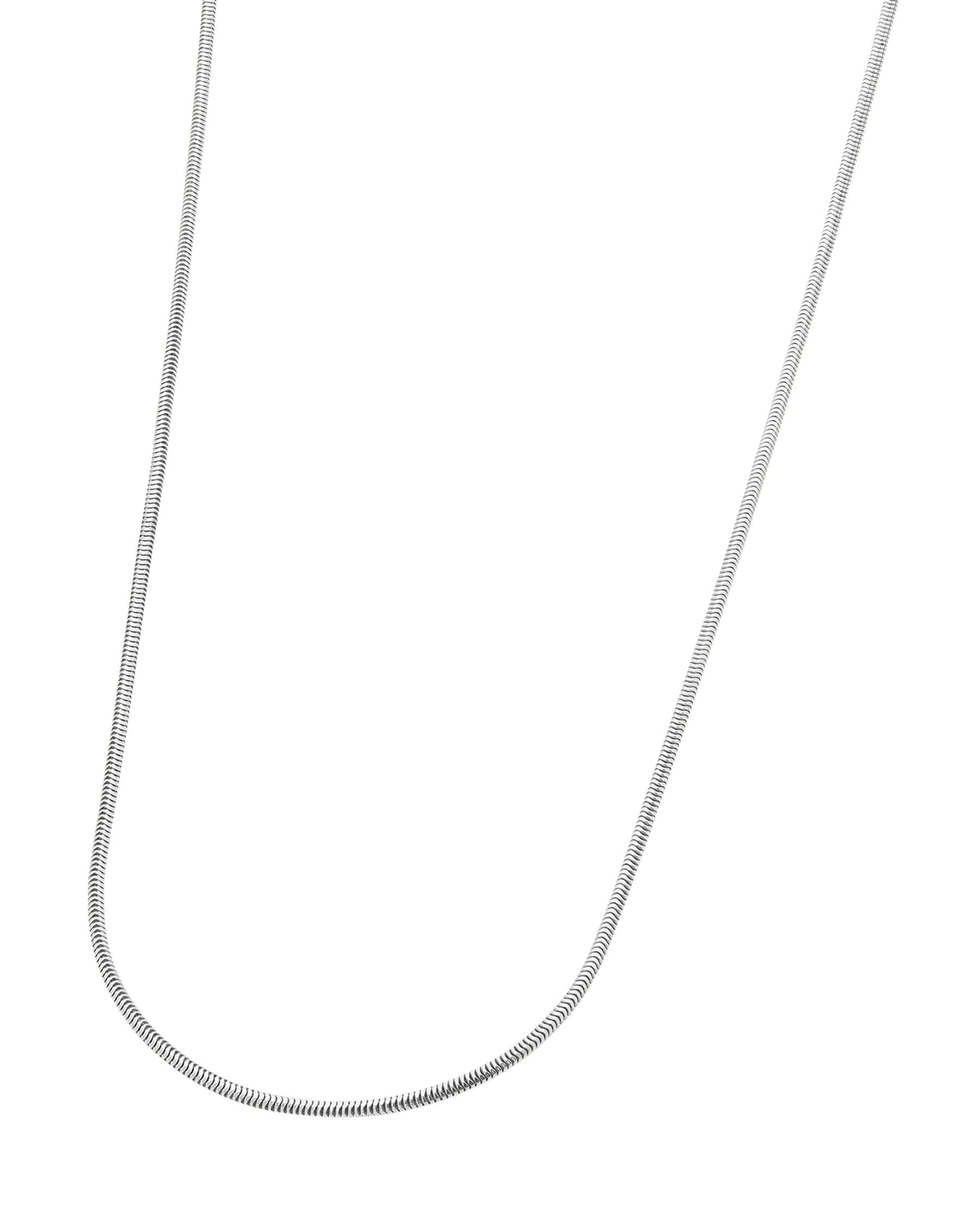 Collana coda di topo in oro bianco-1