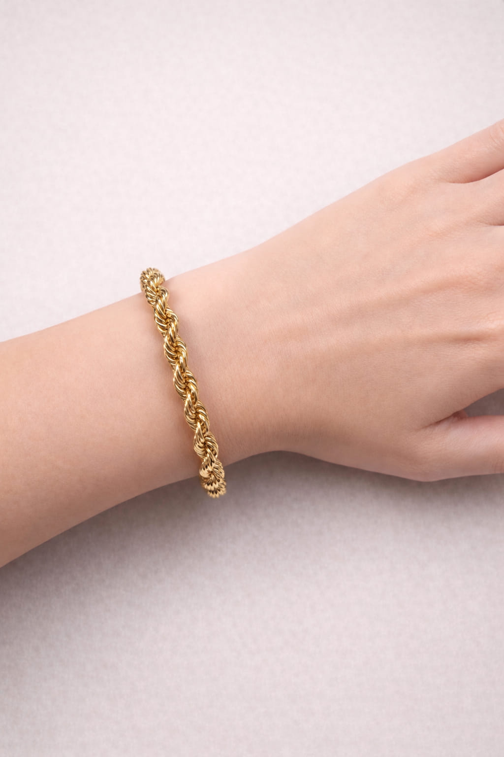 Bracciale torchon in oro giallo-3