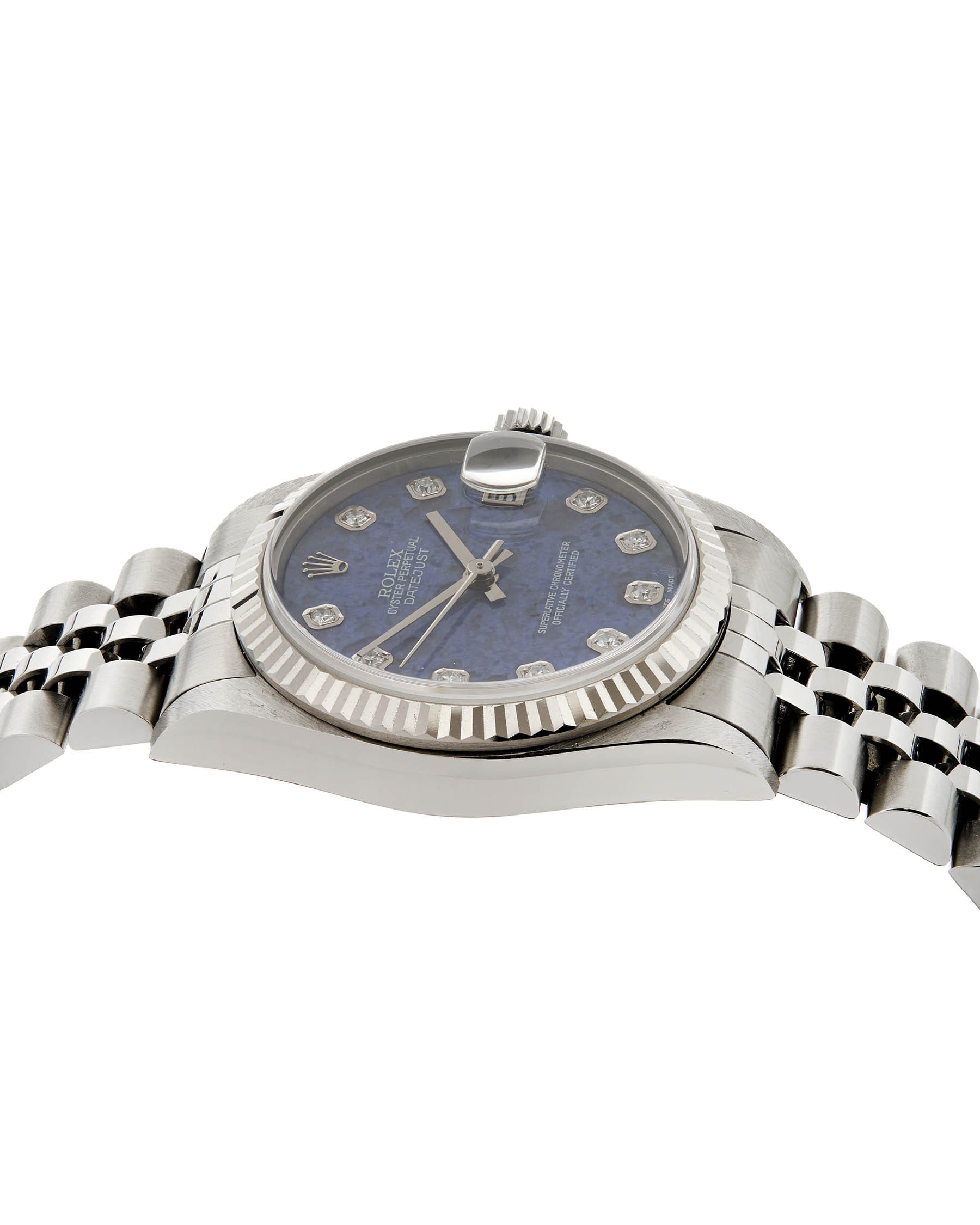 Rolex datejust 31 mm sodalite diamond dial ref 78274-3