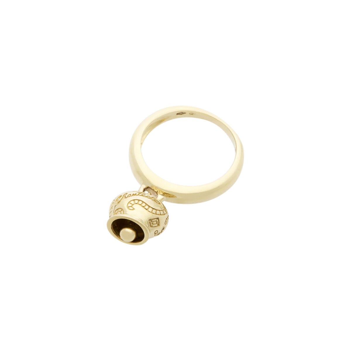 Anello campanella chantecler in oro giallo-1