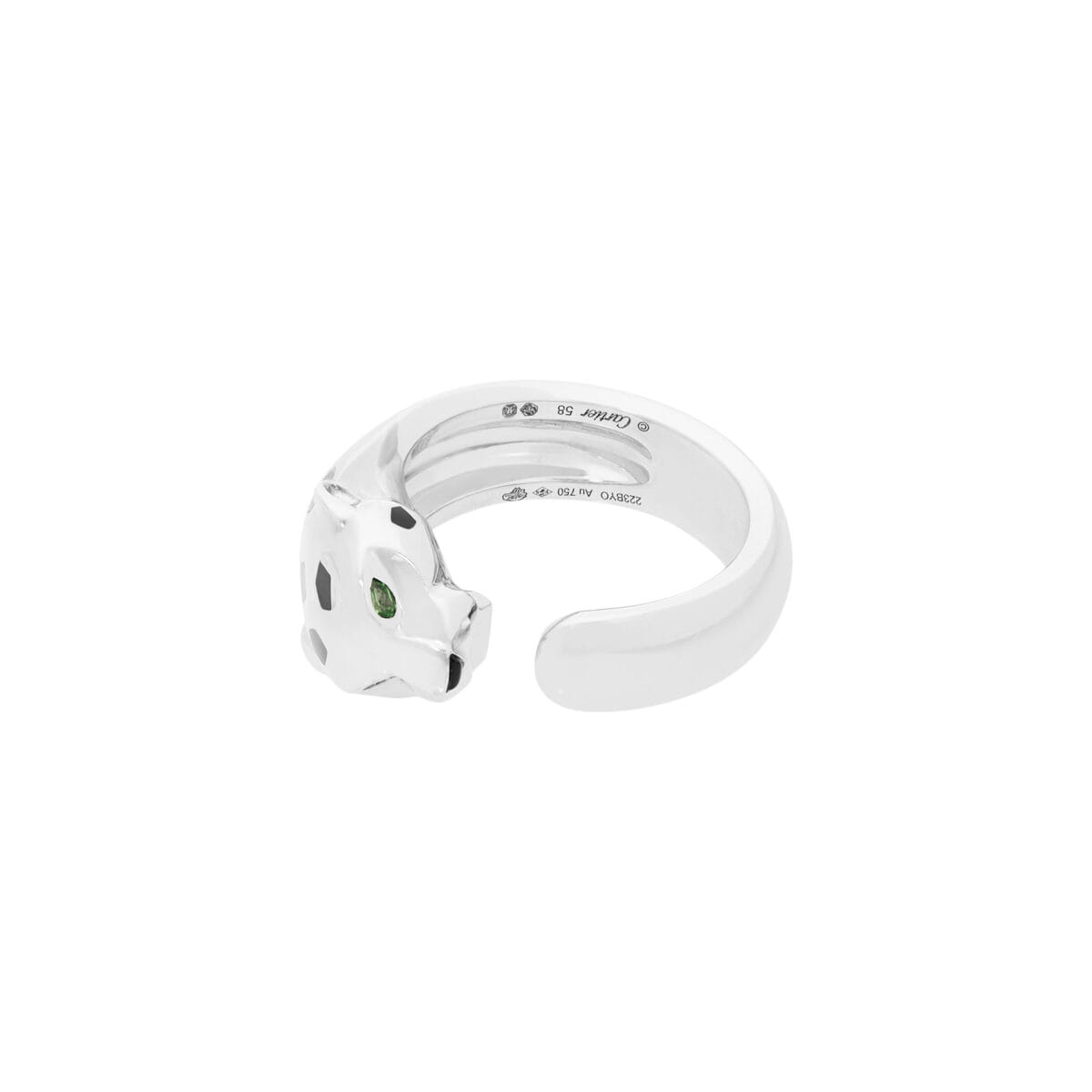 Anello panthère de cartier in oro bianco modello medio-1