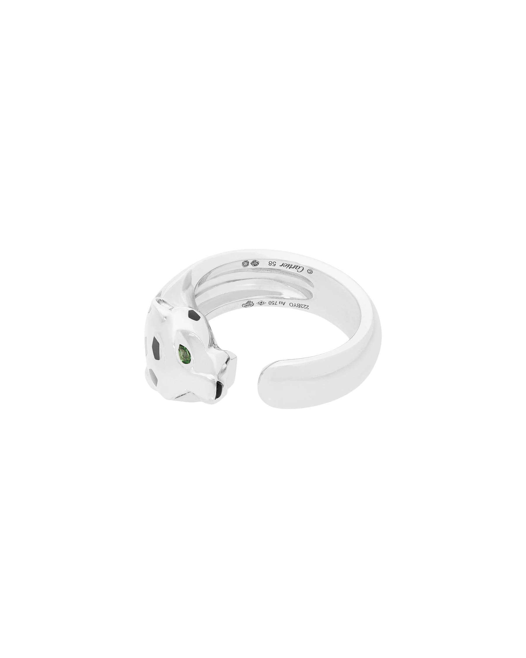 Anello panthère de cartier in oro bianco modello medio-1