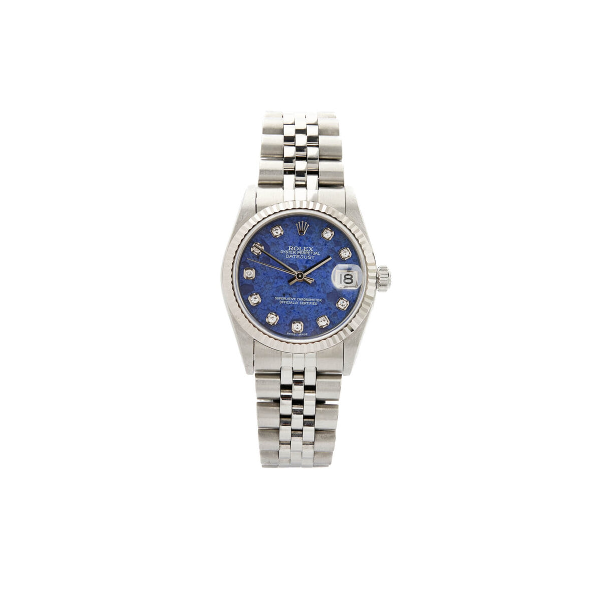 Rolex datejust 31 mm sodalite diamond dial ref 78274-1