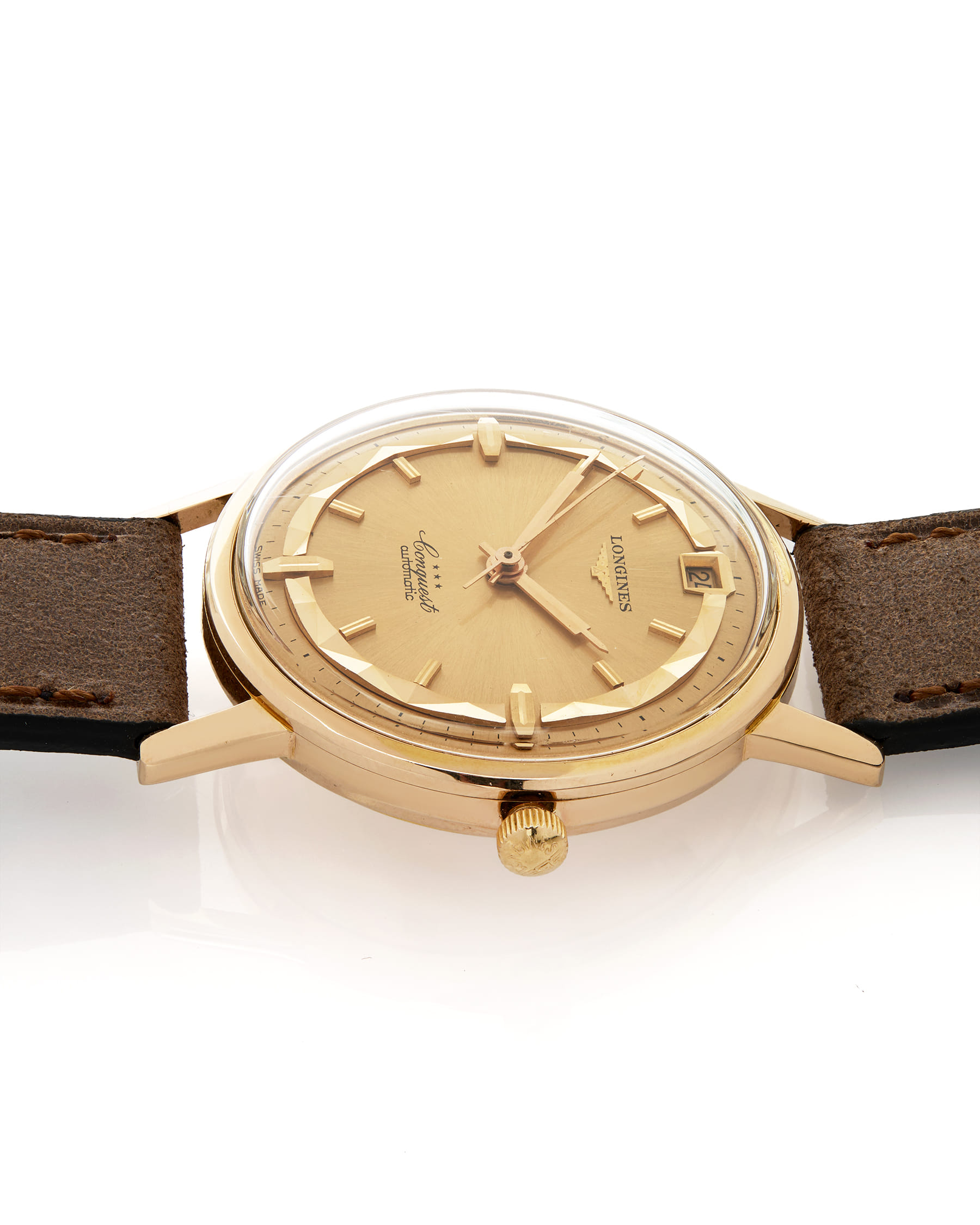 Longines conquest automatic rose gold 18kt ref 9025-4