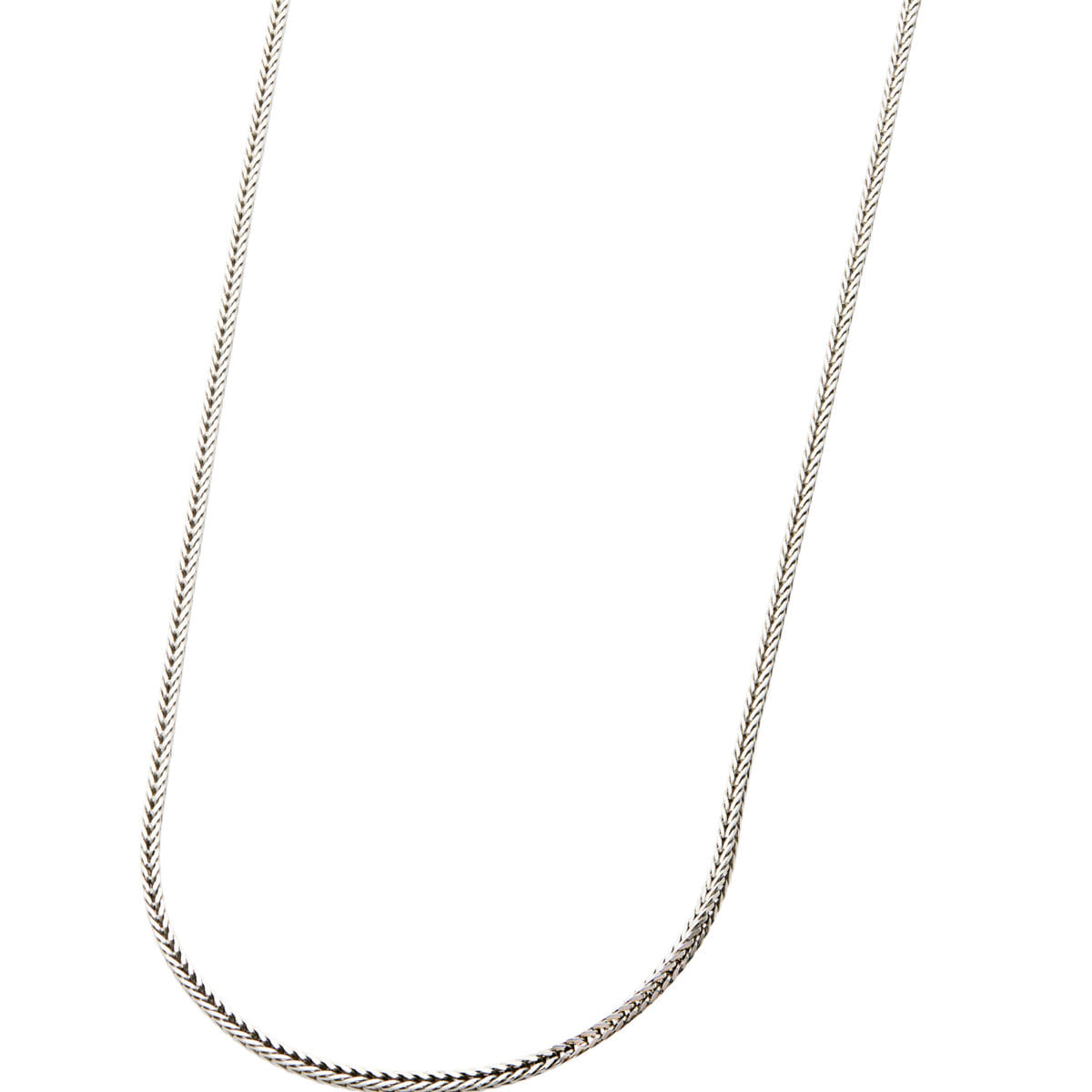 Collana a spiga in oro bianco-1