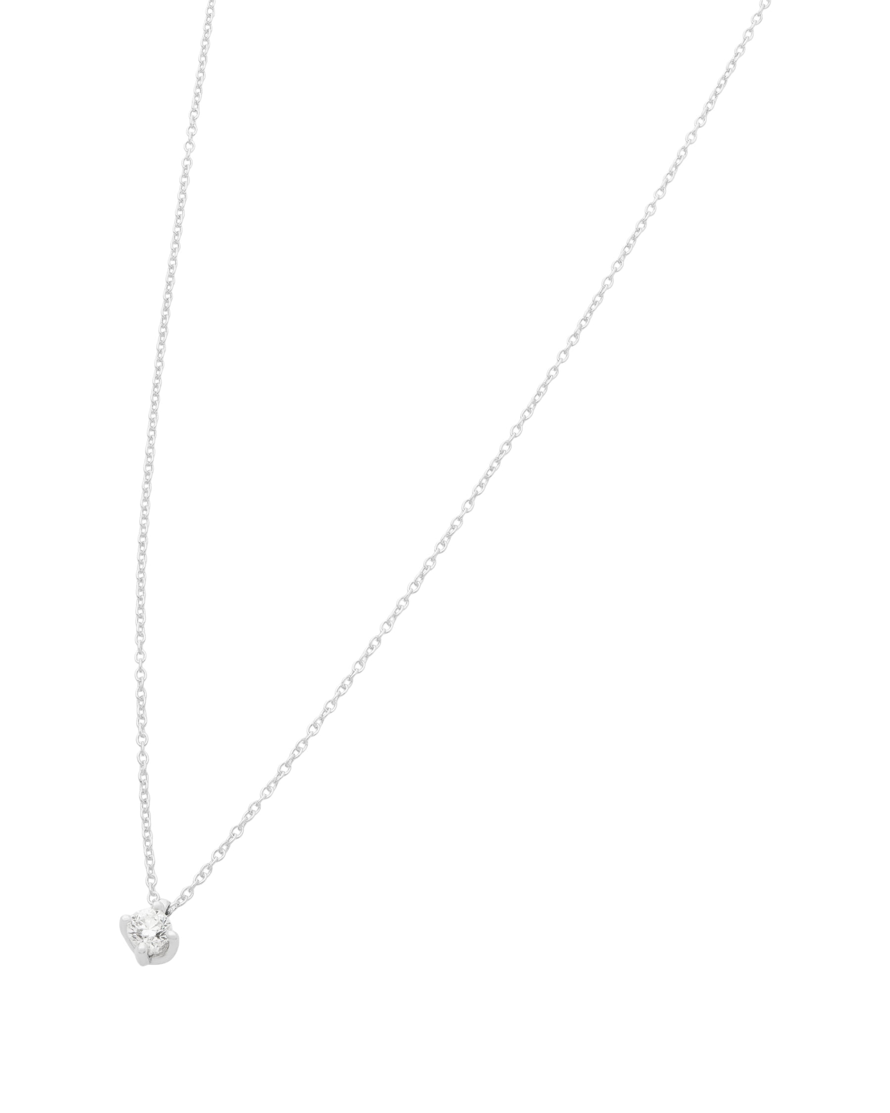 Catenina punto luce salvini in oro bianco e diamante-1