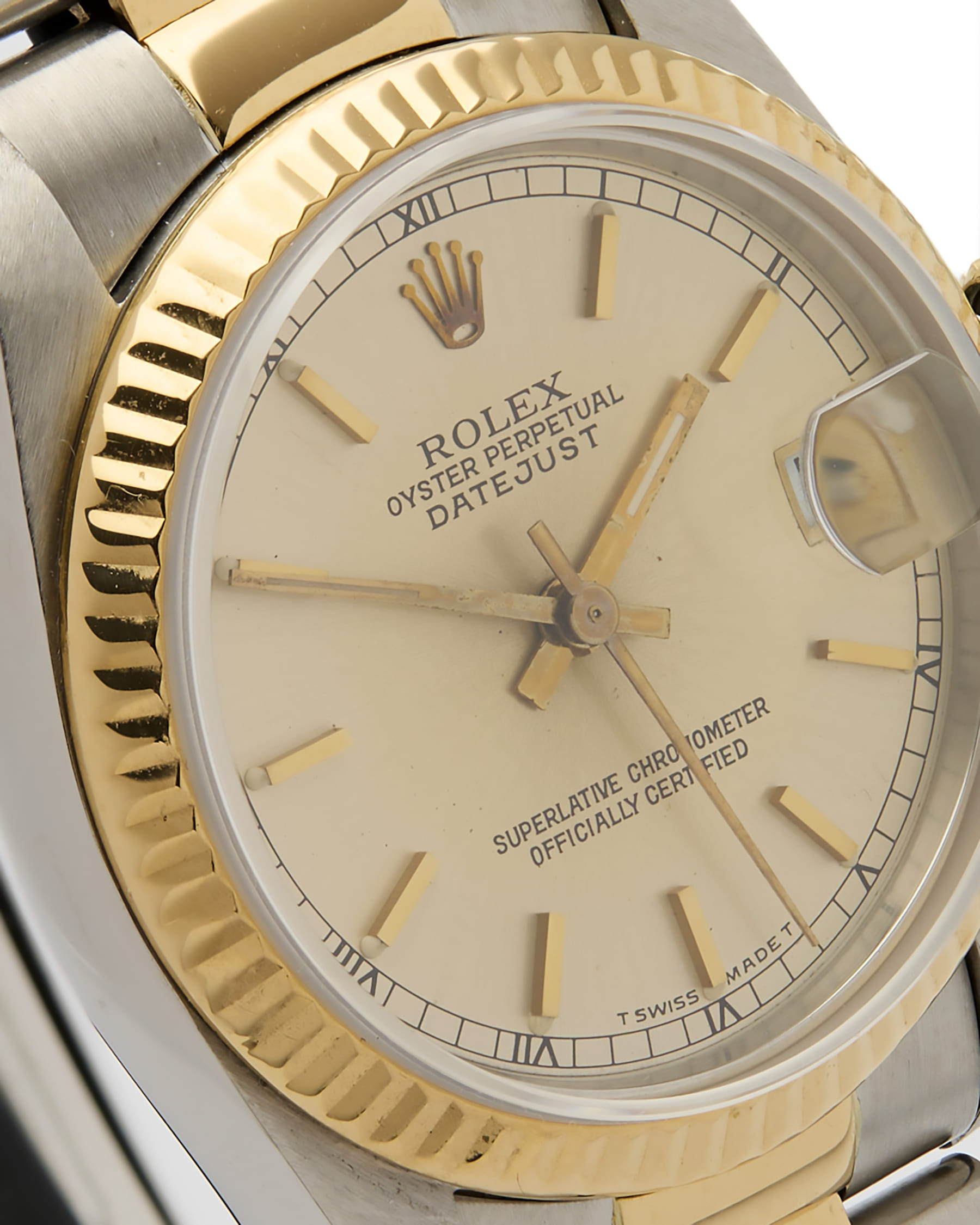 Rolex datejust 31mm medio steel gold ref 68273-2