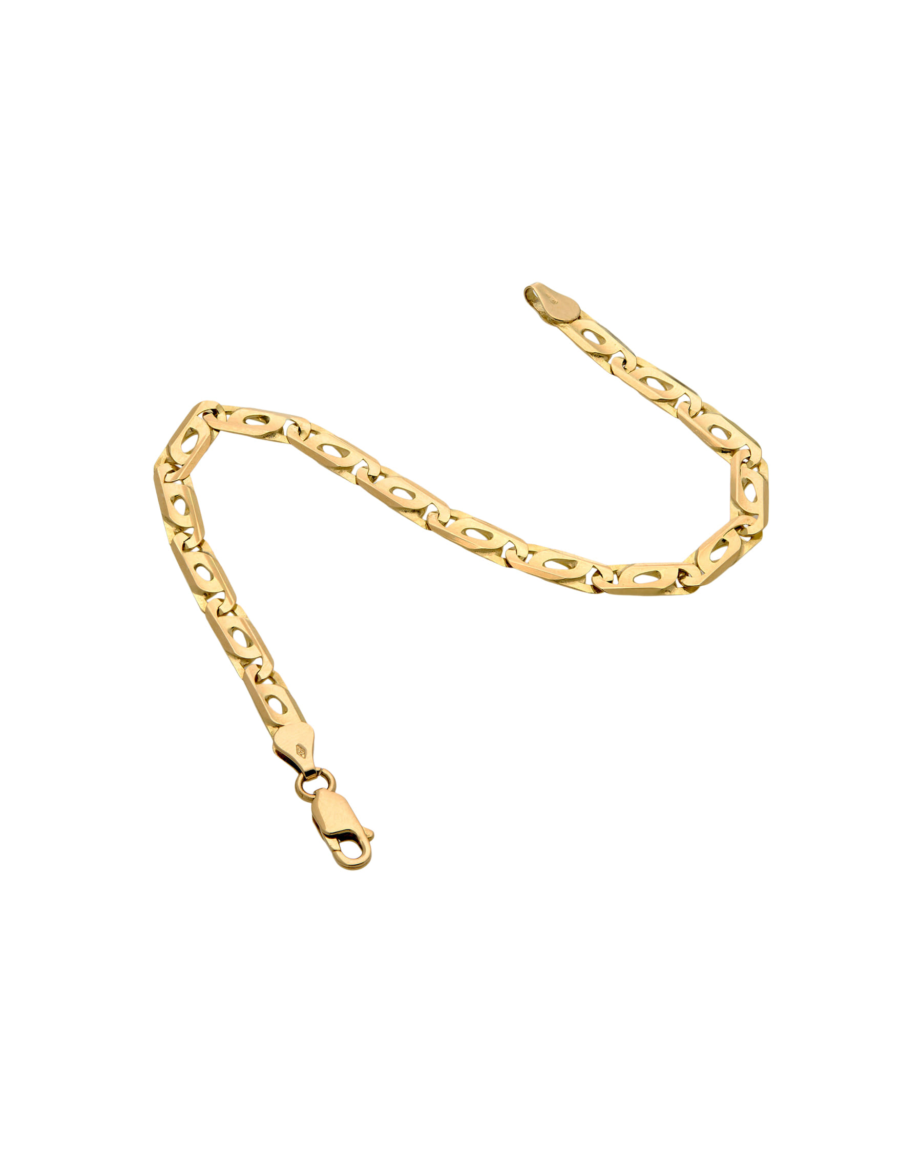 Bracciale maglia pernice in oro giallo-2