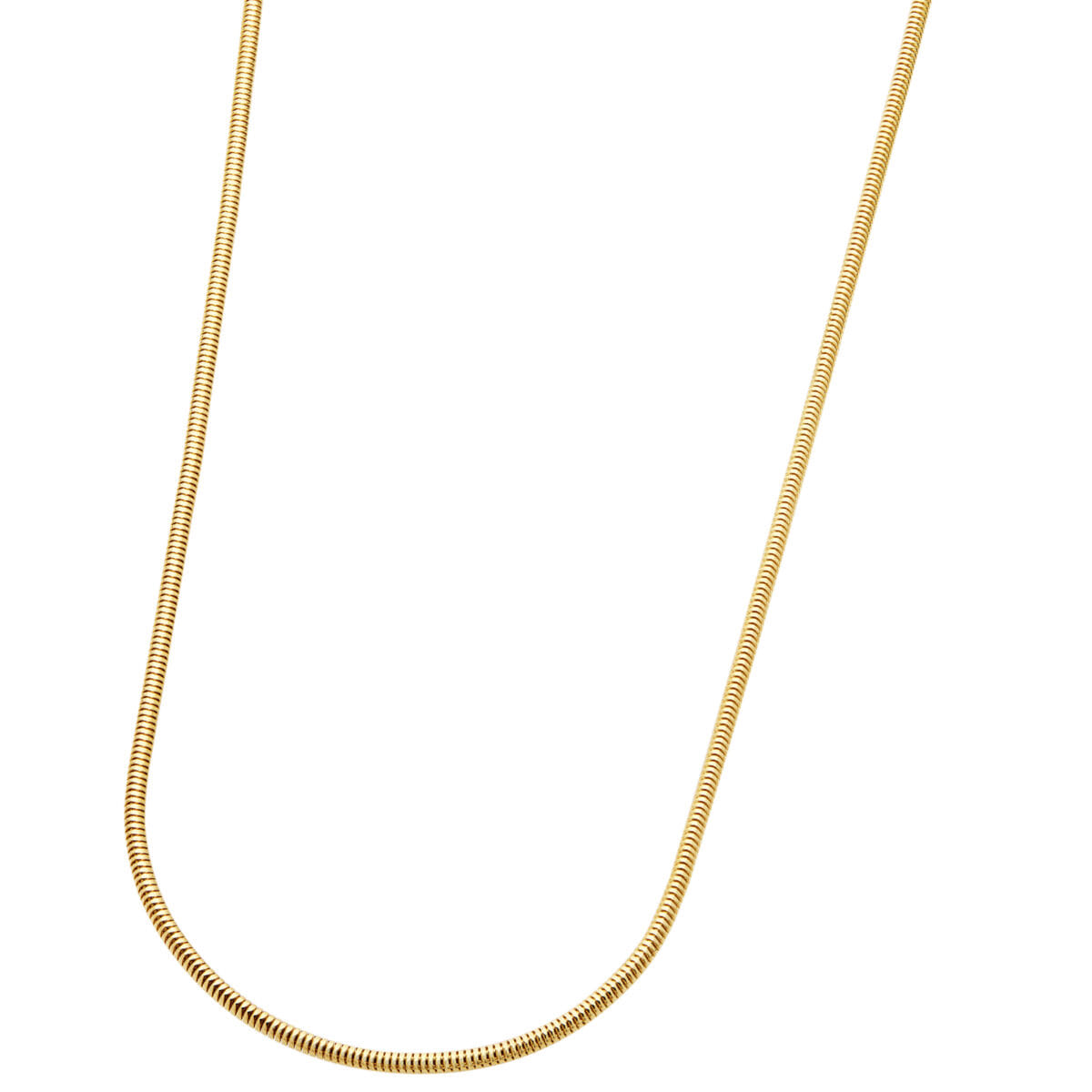Collana maglia coda di topo in oro giallo-1