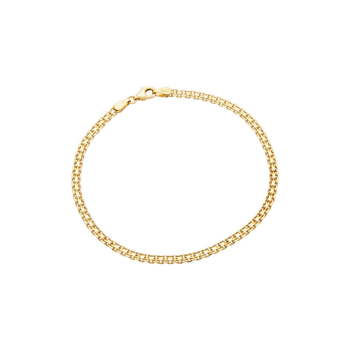 Bracciale maglia grumettina a due file-1