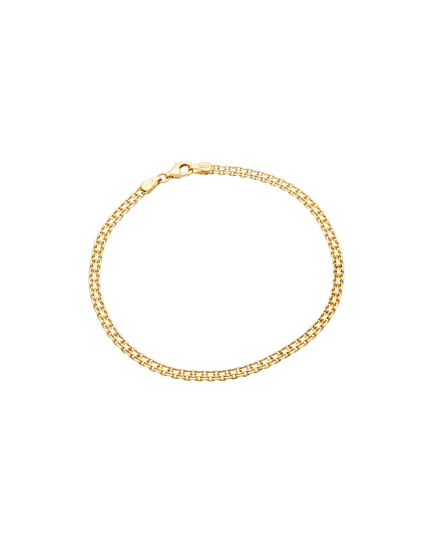 Bracciale maglia grumettina a due file-1