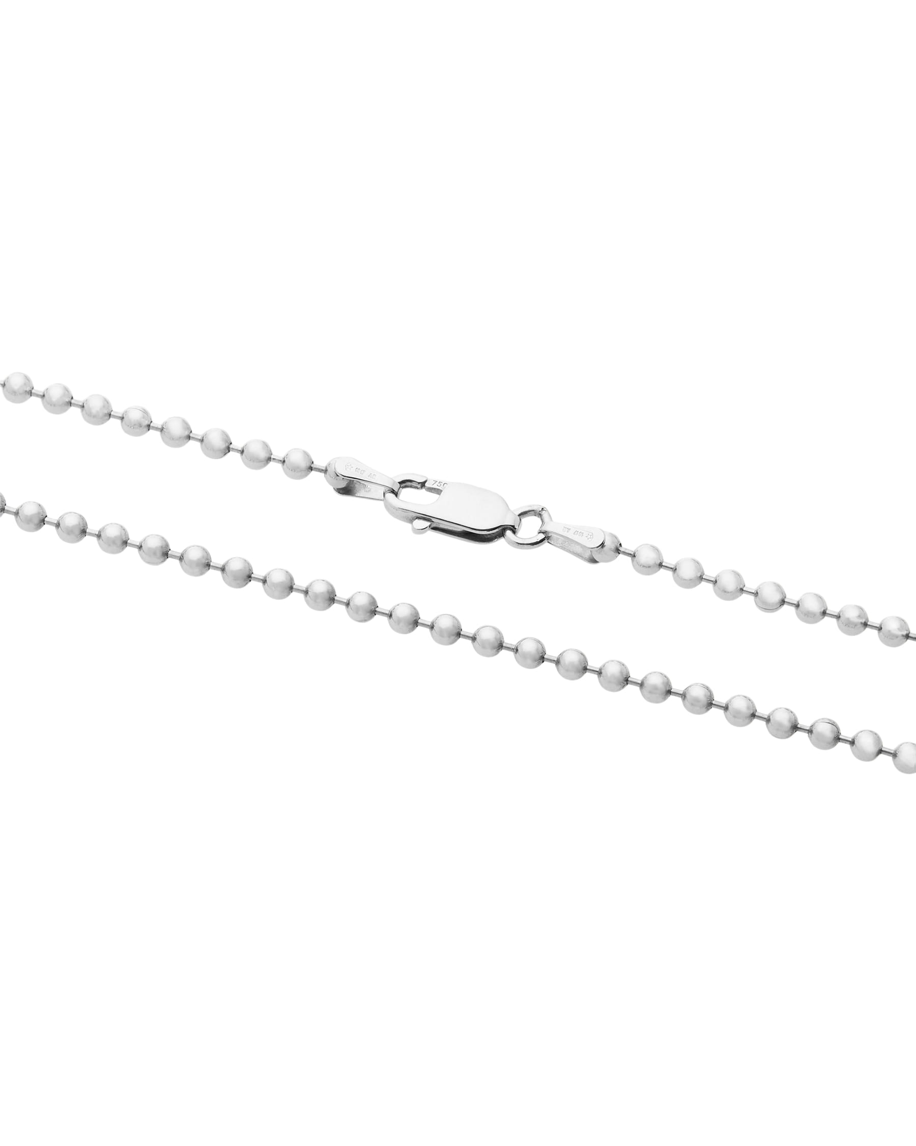 Collana a palline in oro bianco-2