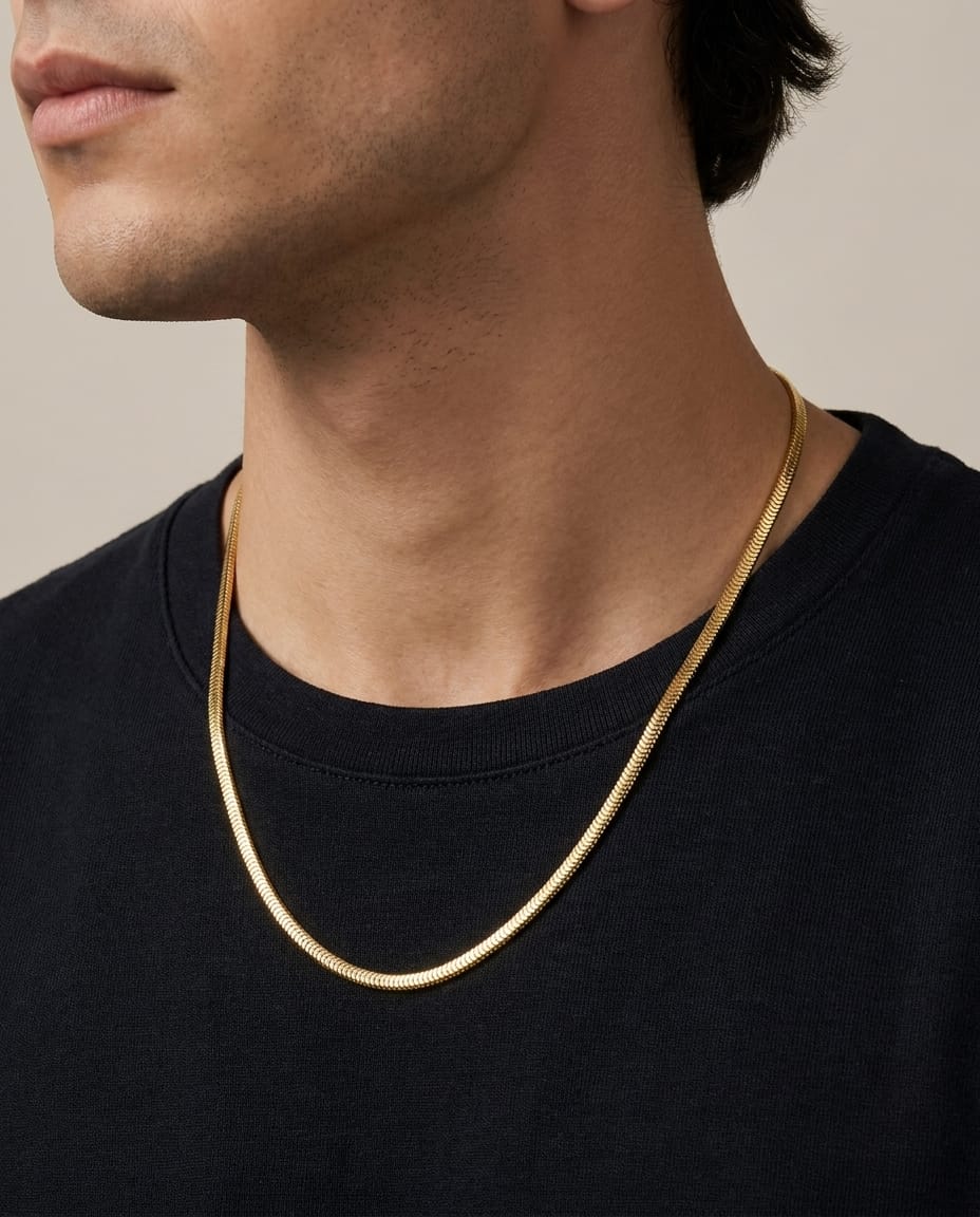 Collana snake in oro giallo-3