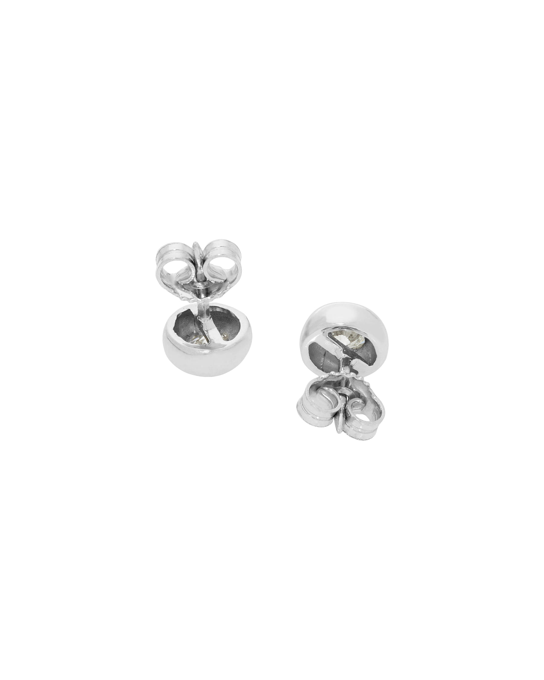 Orecchini punto luce cipollino con diamanti 0,70 ct-2