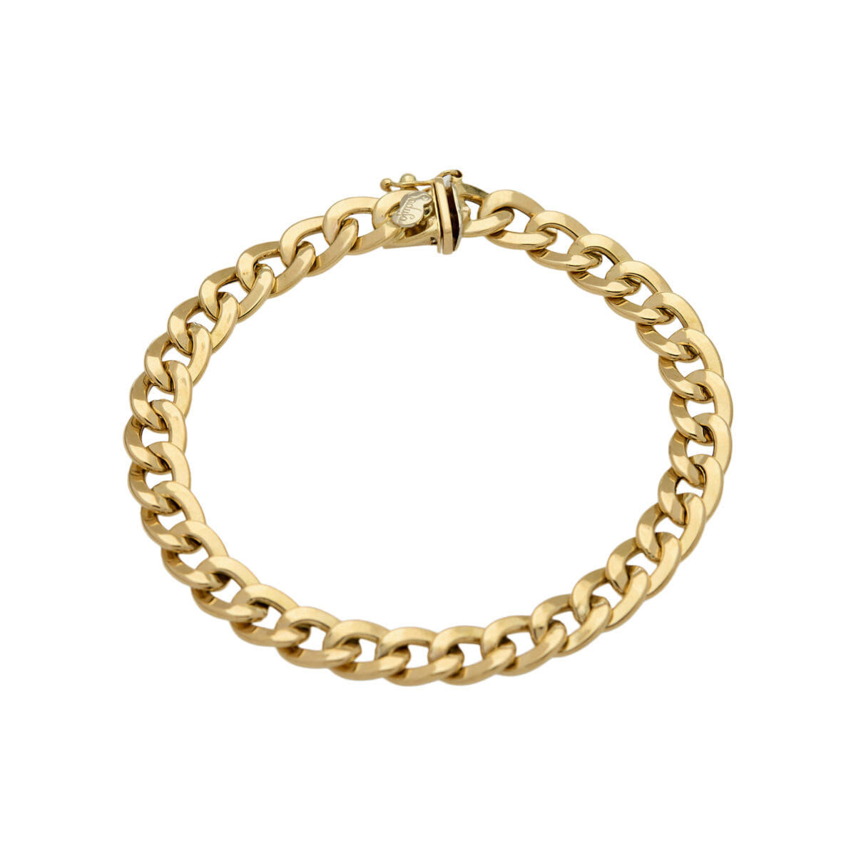 Bracciale sadusa maglia groumette in oro giallo-1