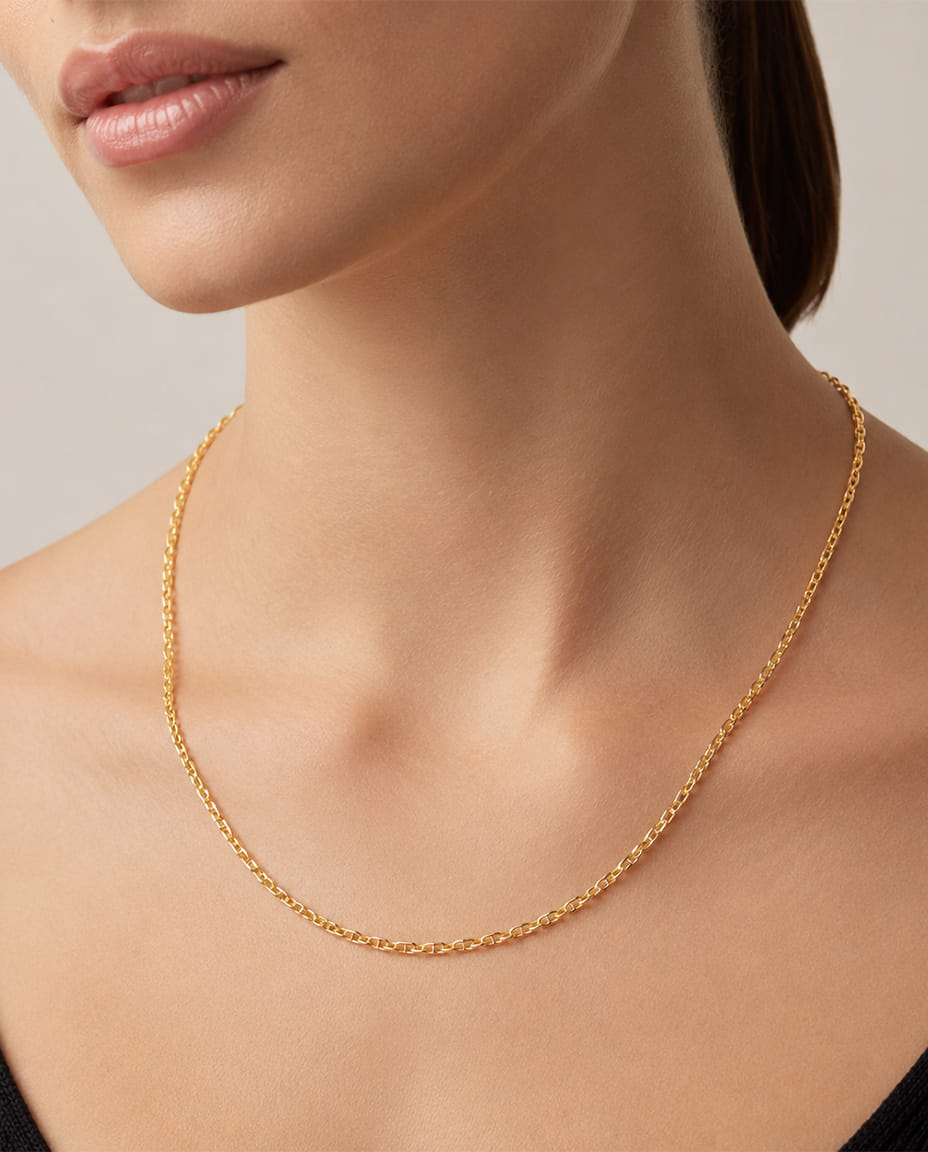 Collana mini marina in oro giallo-3